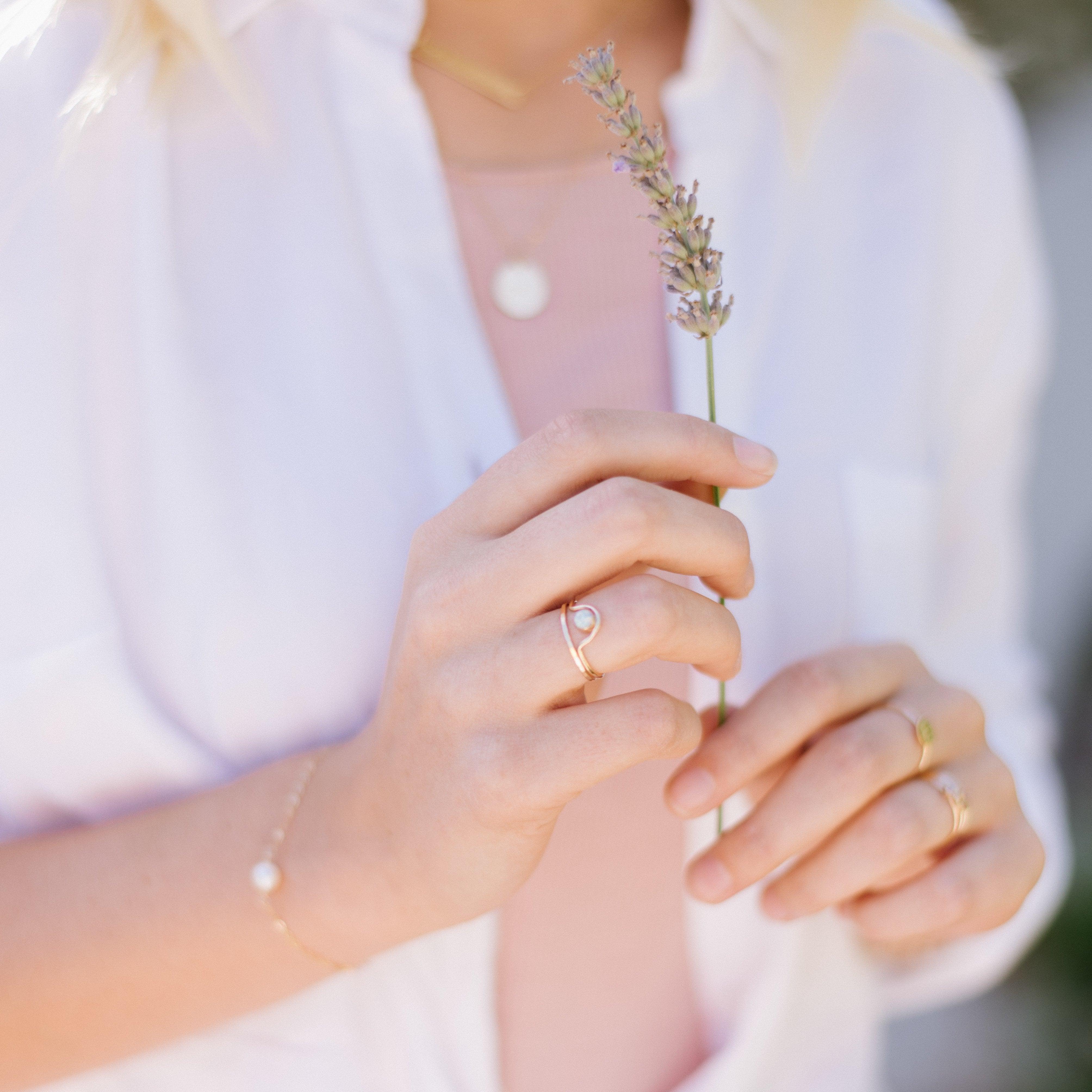 Opal Arch Ring - Nolia Jewelry - Meaningful + Sustainably Handcrafted Jewelry