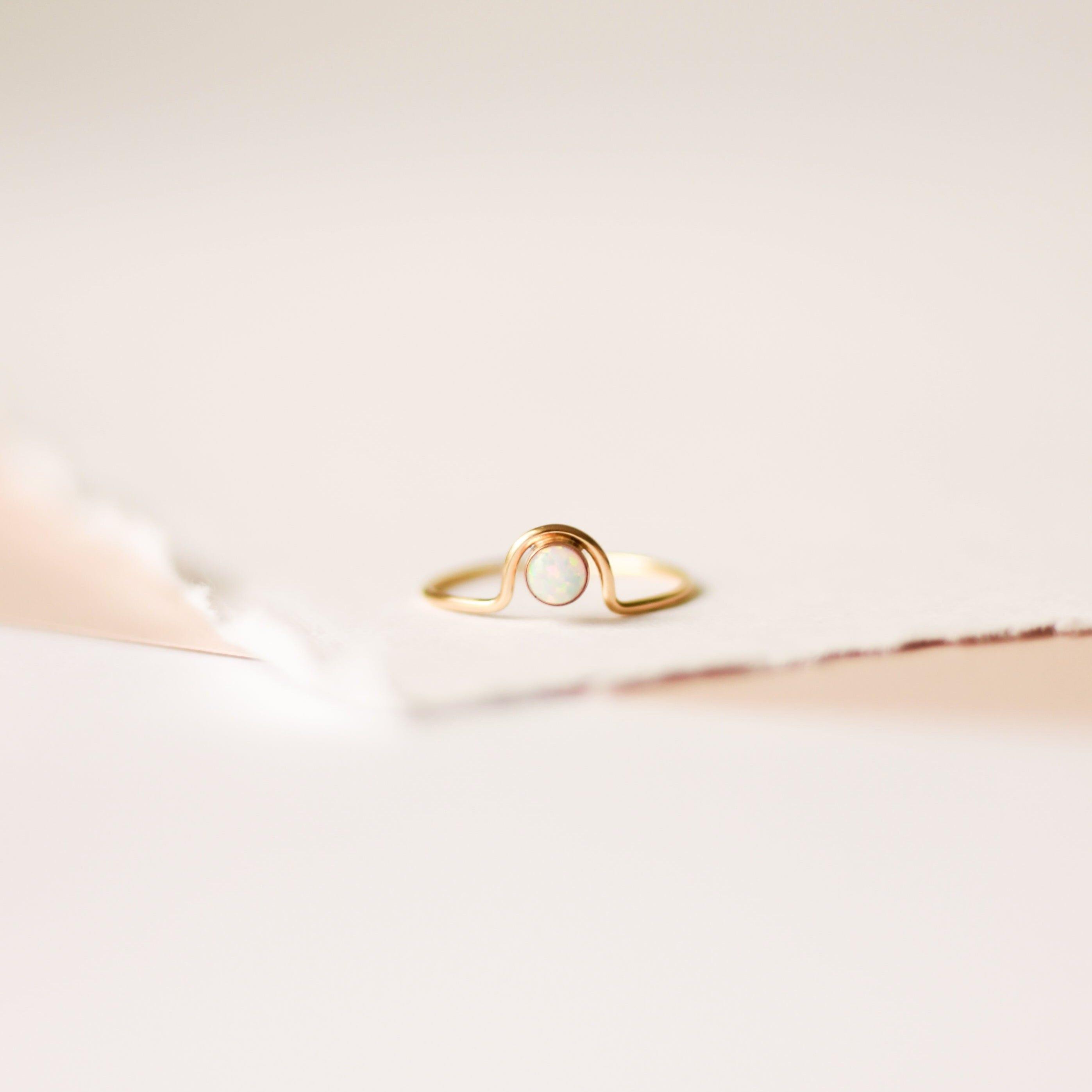 Opal Arch Ring - Nolia Jewelry - Meaningful + Sustainably Handcrafted Jewelry