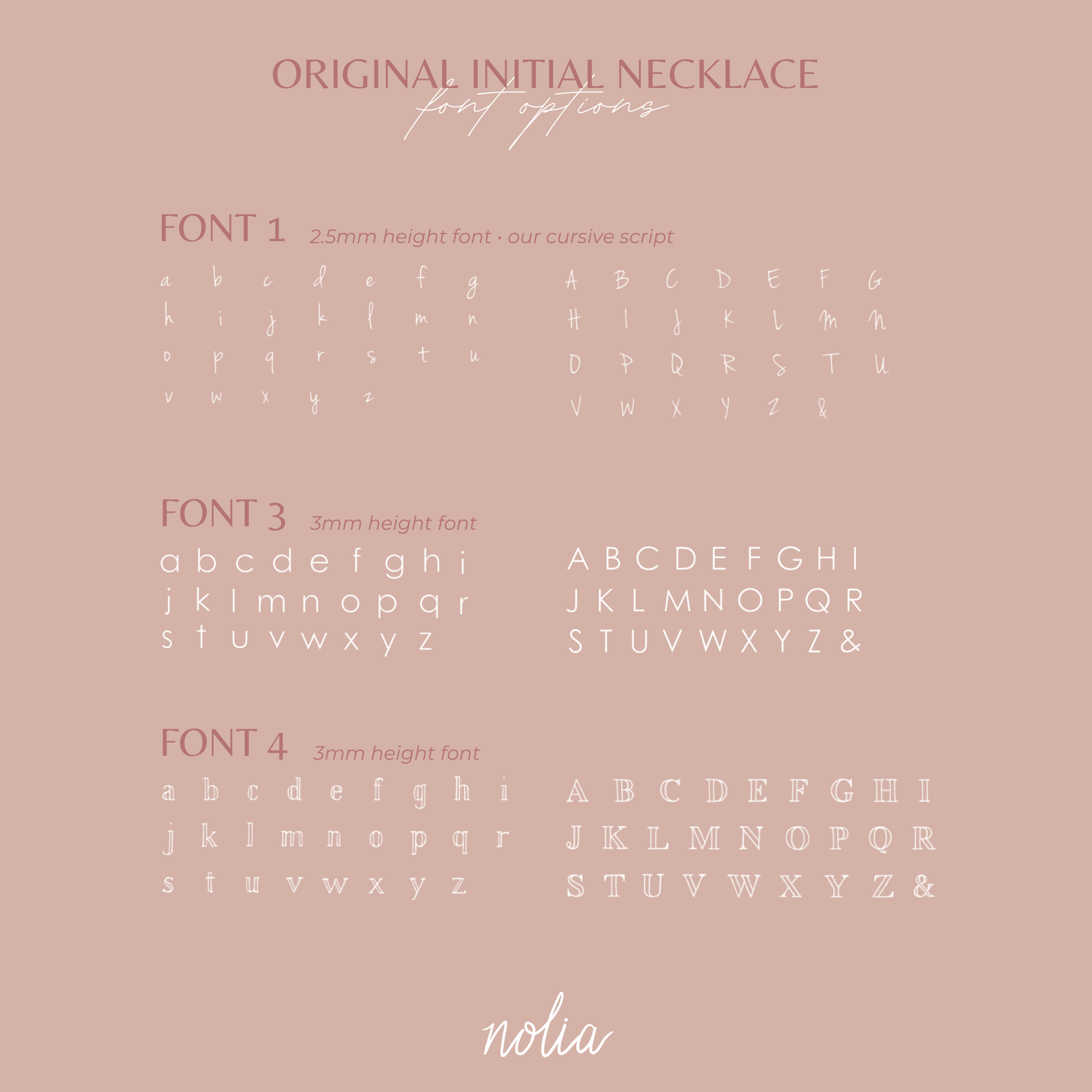 Original Initial Necklace - Nolia Jewelry - Meaningful + Sustainably Handcrafted Jewelry