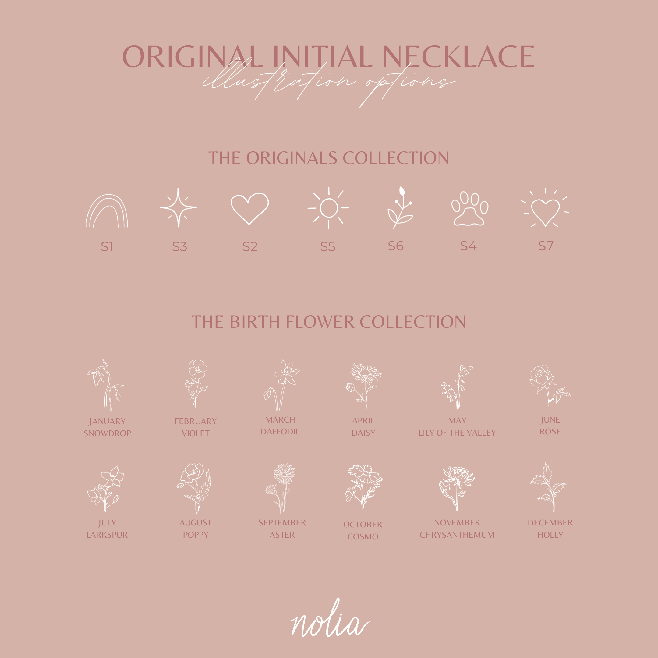 Original Initial Necklace - Nolia Jewelry - Meaningful + Sustainably Handcrafted Jewelry