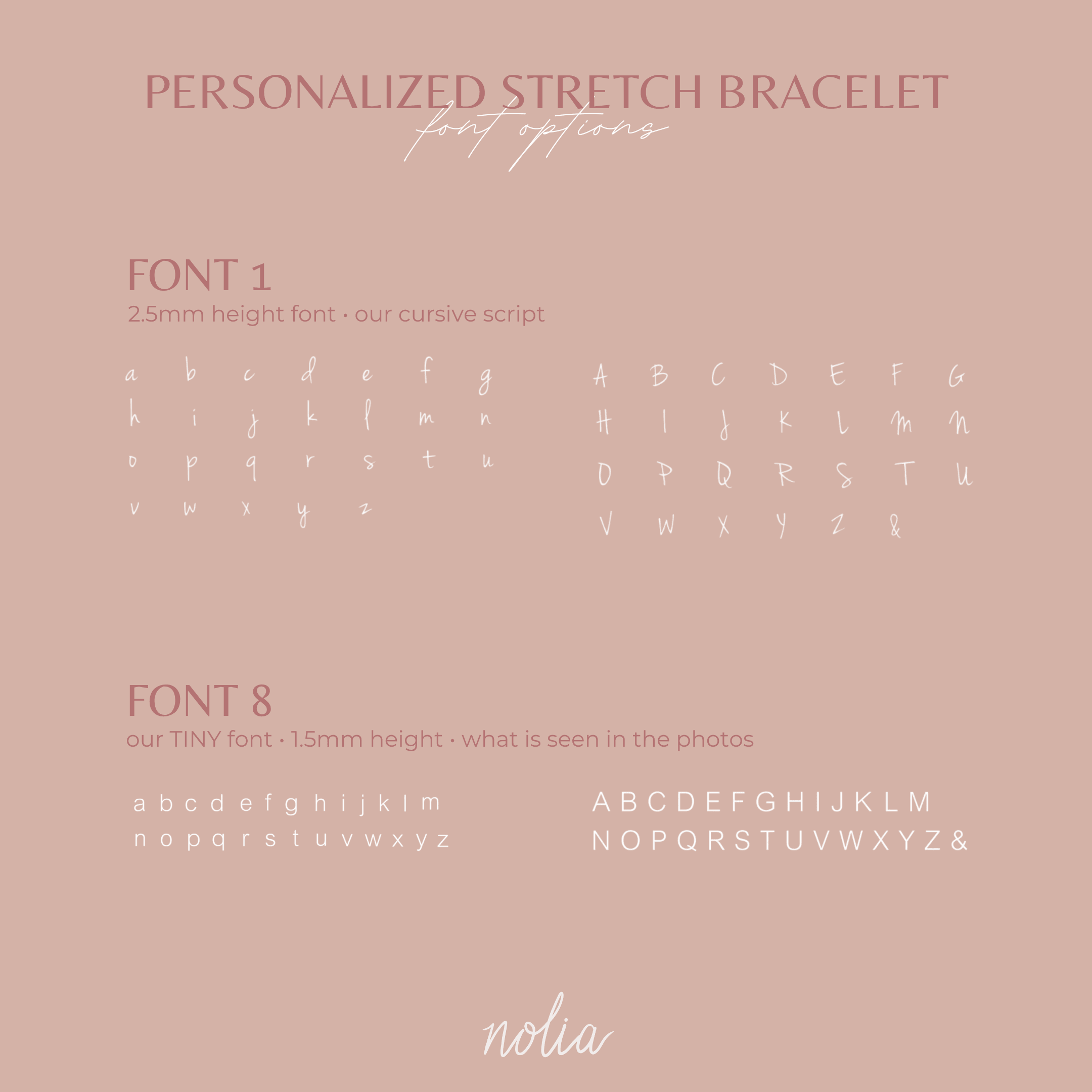 Original Personalized Stretch Bracelet - Nolia Jewelry - Meaningful + Sustainably Handcrafted Jewelry