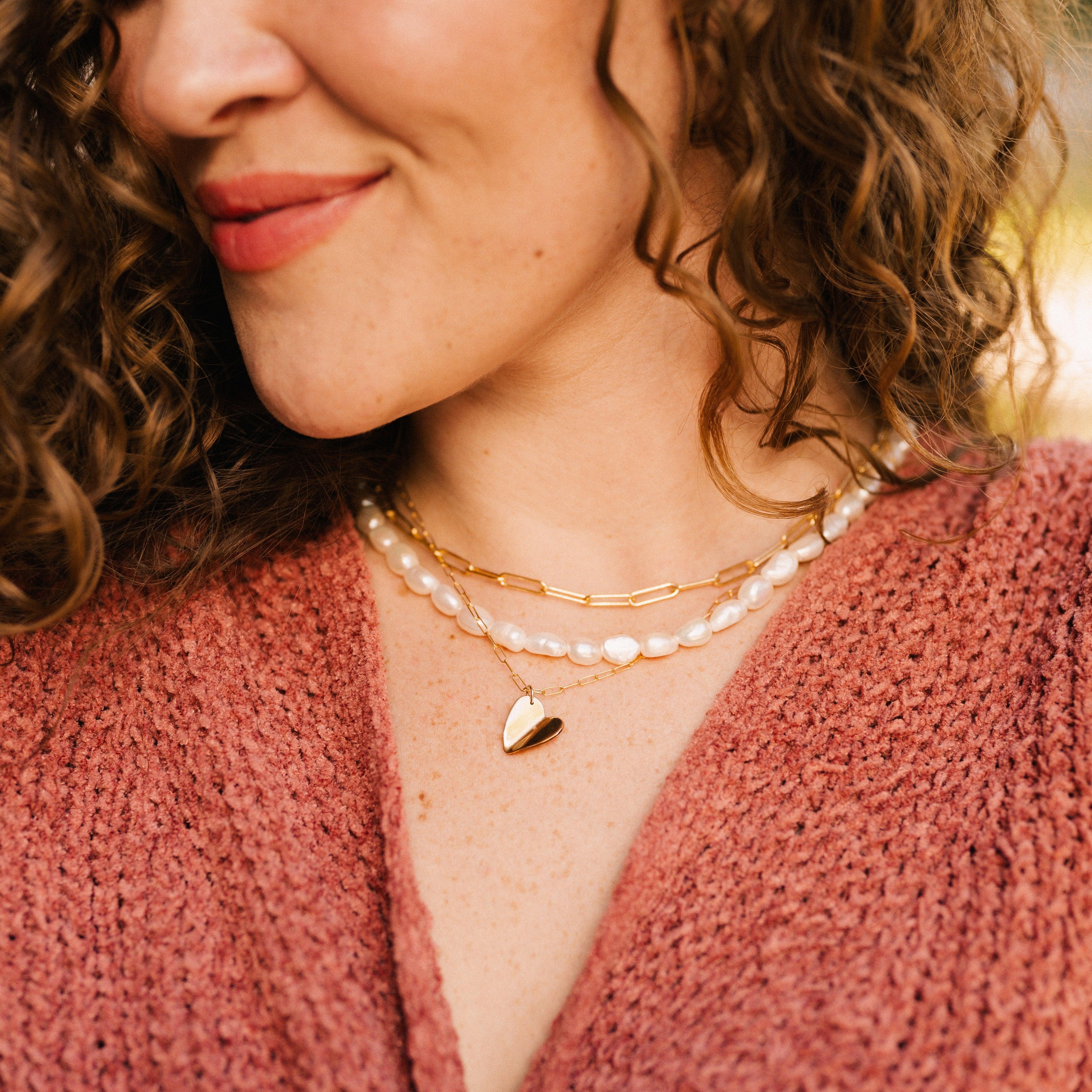 Paper Heart Necklace - Nolia Jewelry - Meaningful + Sustainably Handcrafted Jewelry