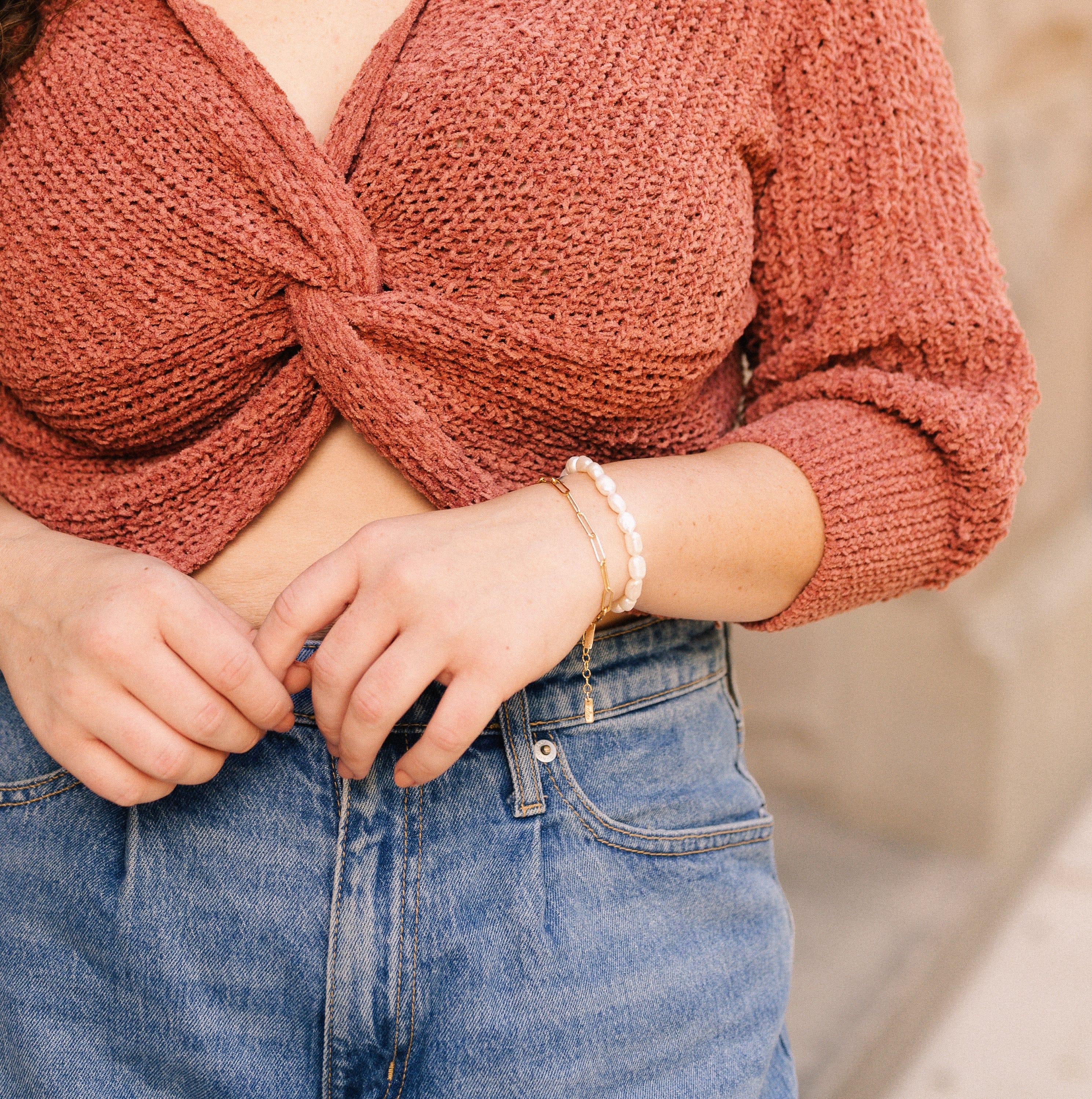Personalized Paperclip Bracelet - Nolia Jewelry - Meaningful + Sustainably Handcrafted Jewelry
