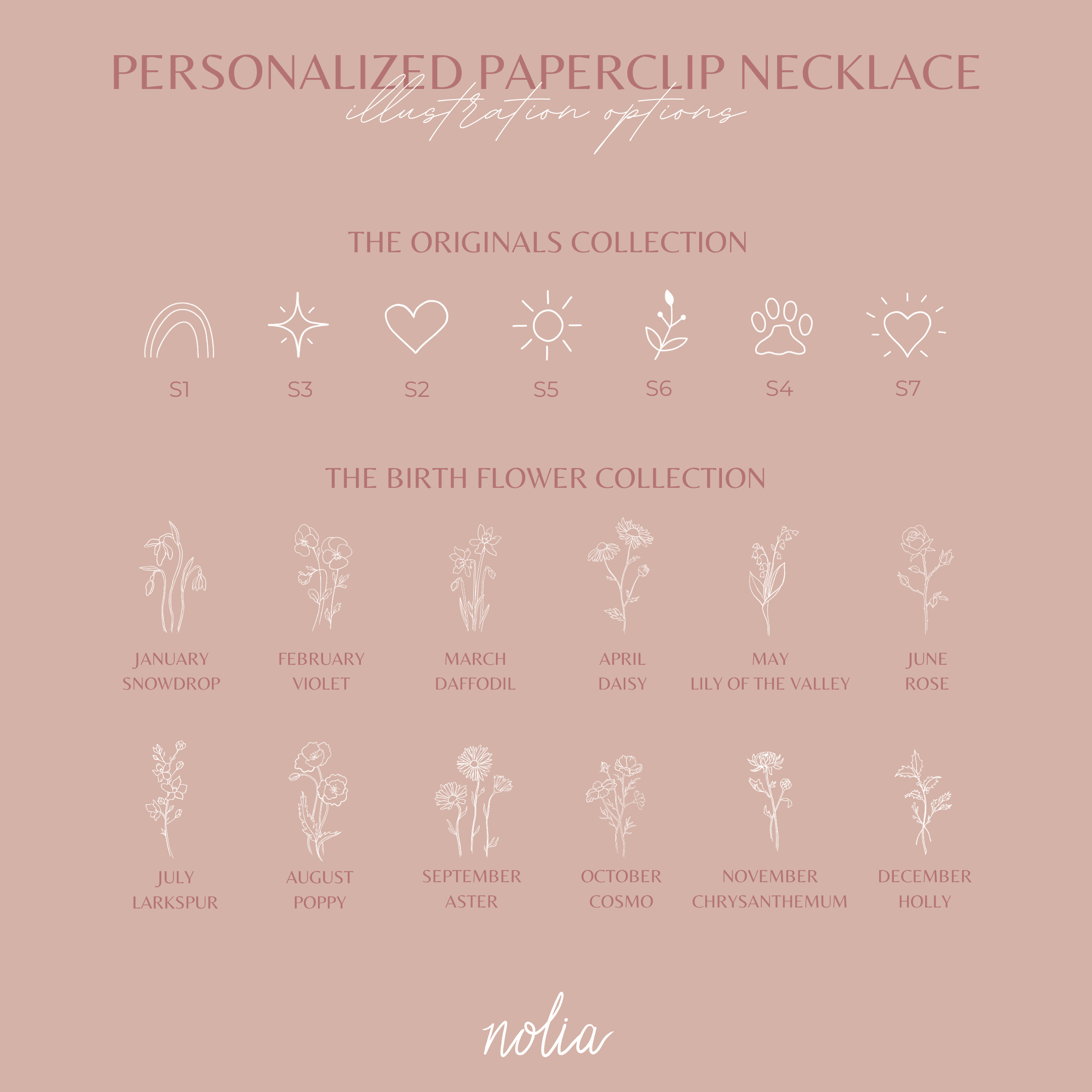 Personalized Paperclip Necklace - Nolia Jewelry - Meaningful + Sustainably Handcrafted Jewelry