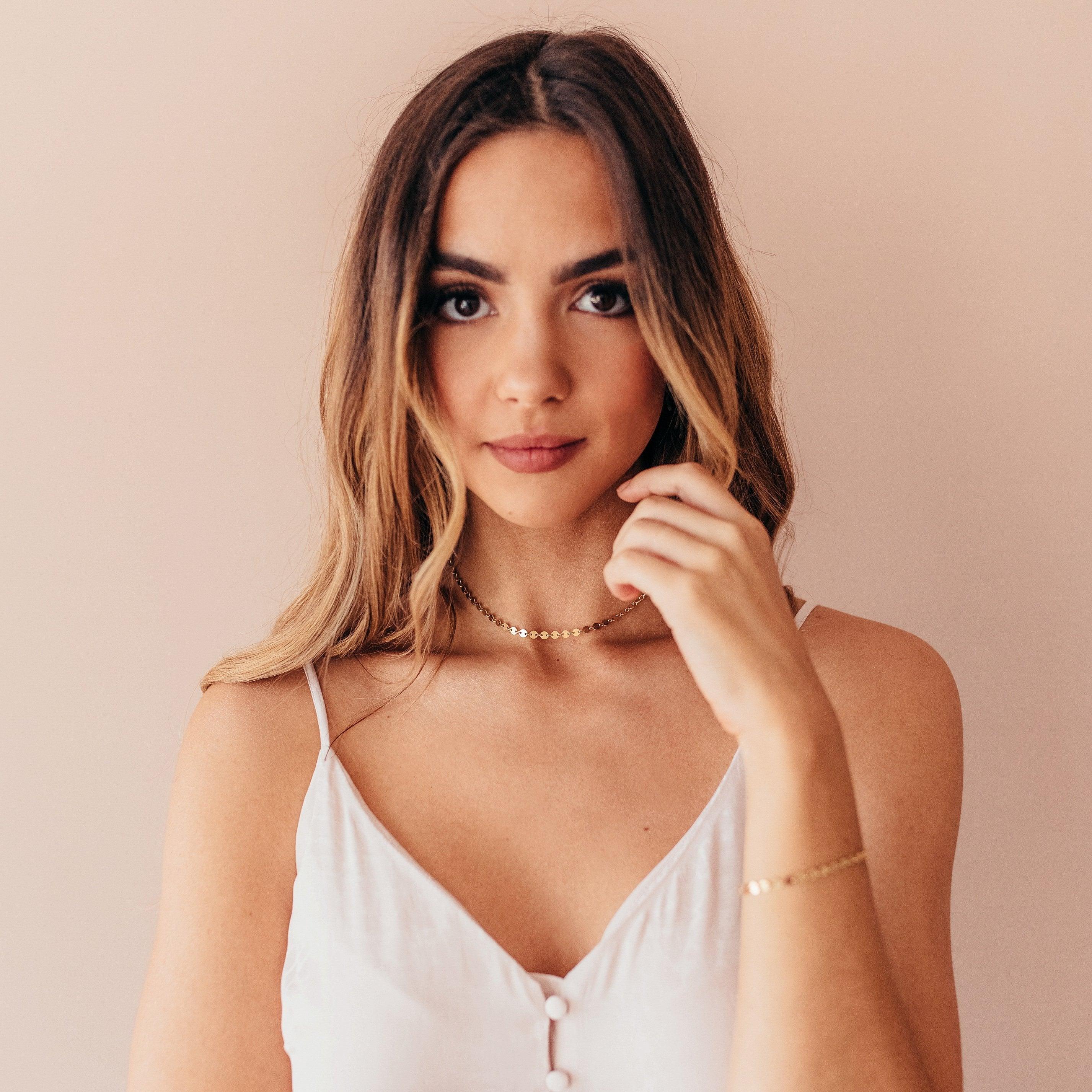 Sequin Chain Necklace - Nolia Jewelry - Meaningful + Sustainably Handcrafted Jewelry