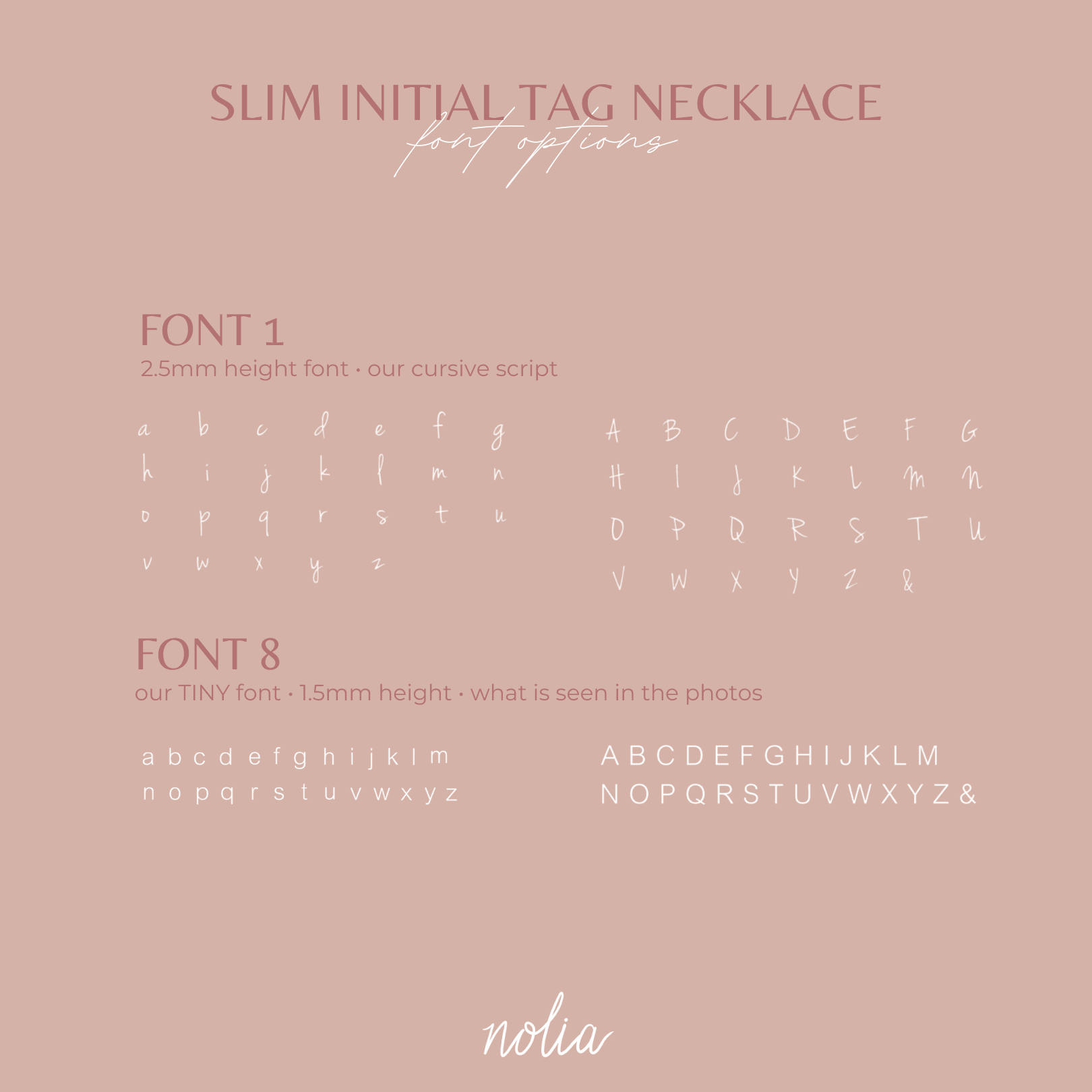 Slim Initial Tag Necklace - Nolia Jewelry - Meaningful + Sustainably Handcrafted Jewelry