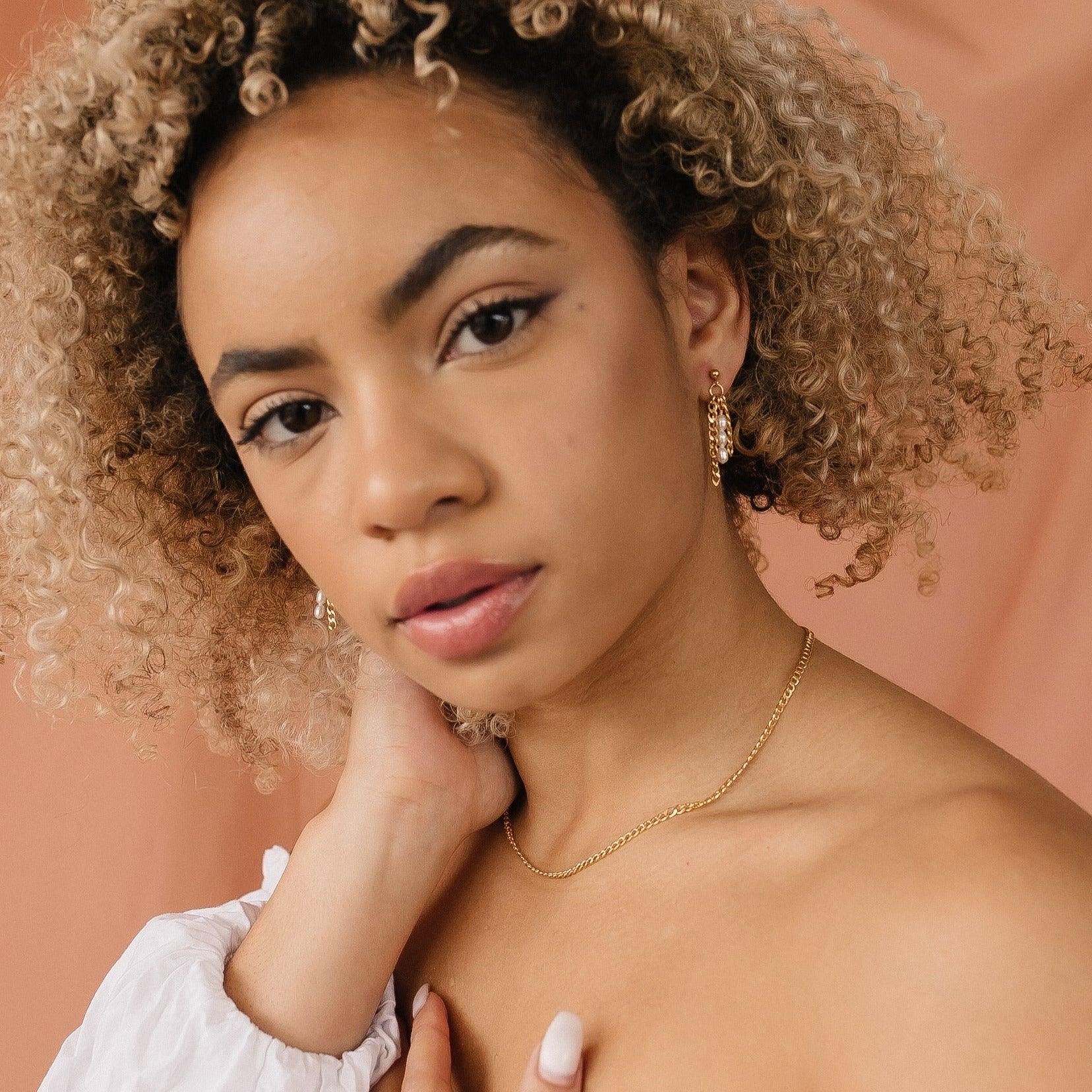 Sloan Pearl Dangle Earrings - Nolia Jewelry - Meaningful + Sustainably Handcrafted Jewelry