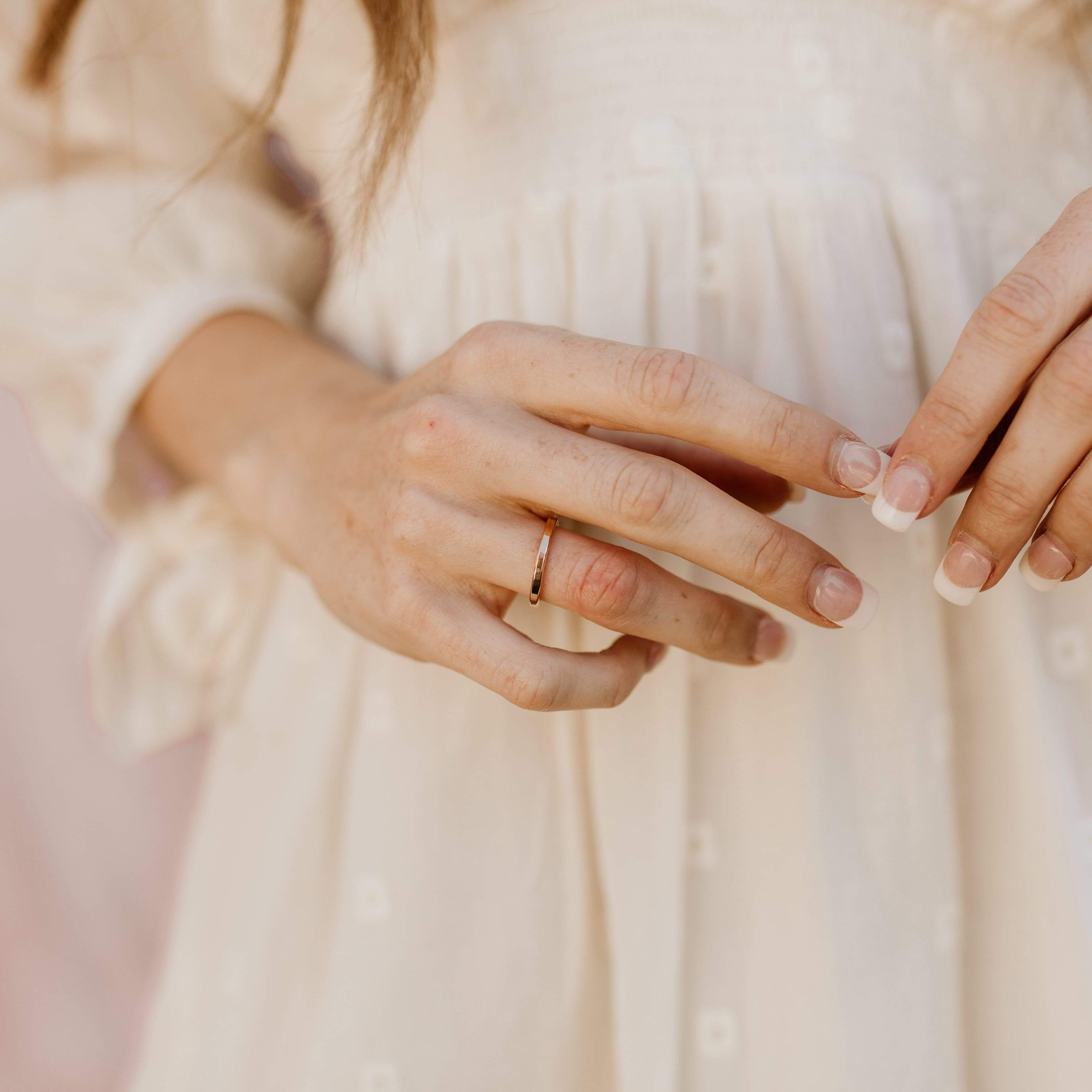 Thick Stacking Ring - Nolia Jewelry - Meaningful + Sustainably Handcrafted Jewelry