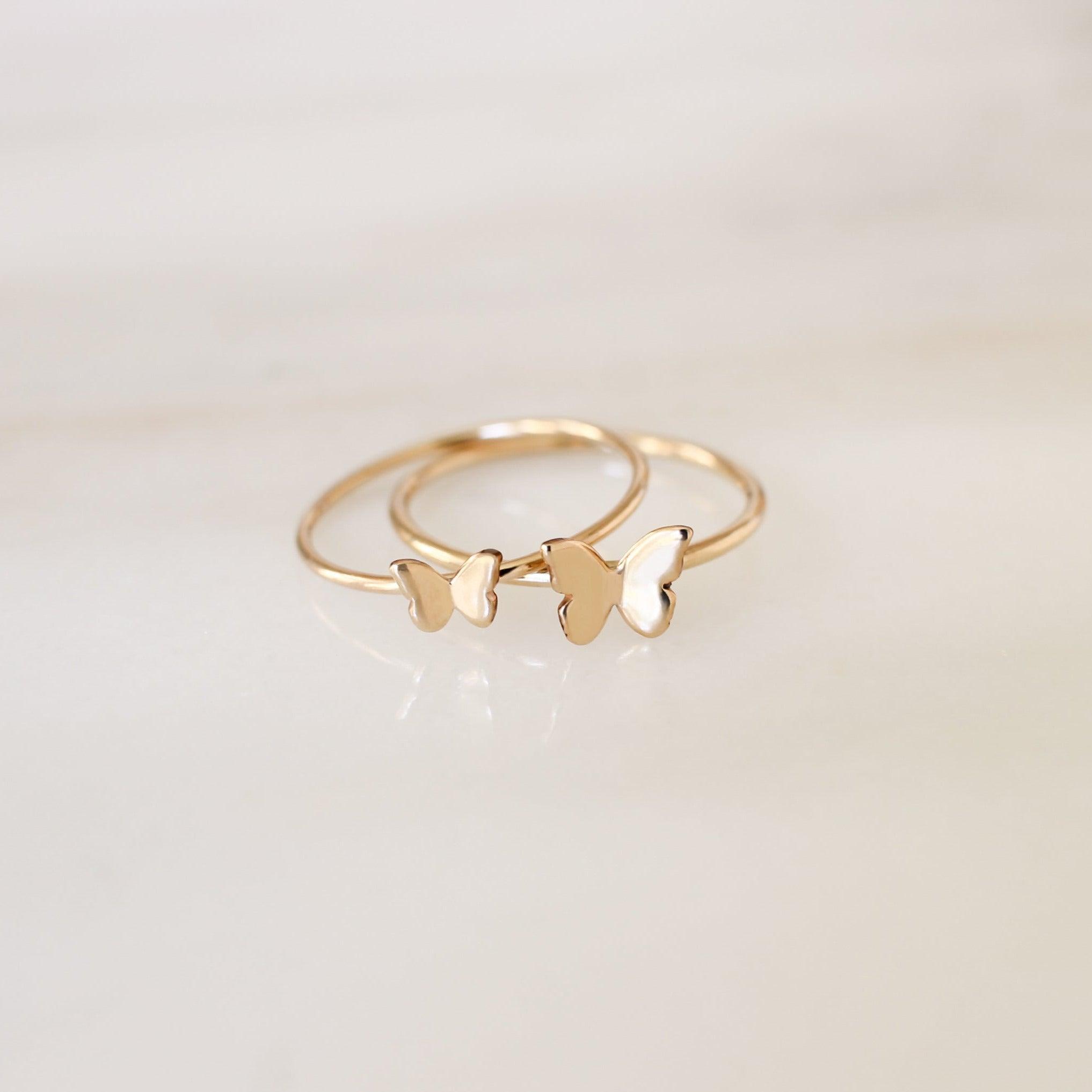 Tiny Butterfly Ring - Nolia Jewelry - Meaningful + Sustainably Handcrafted Jewelry