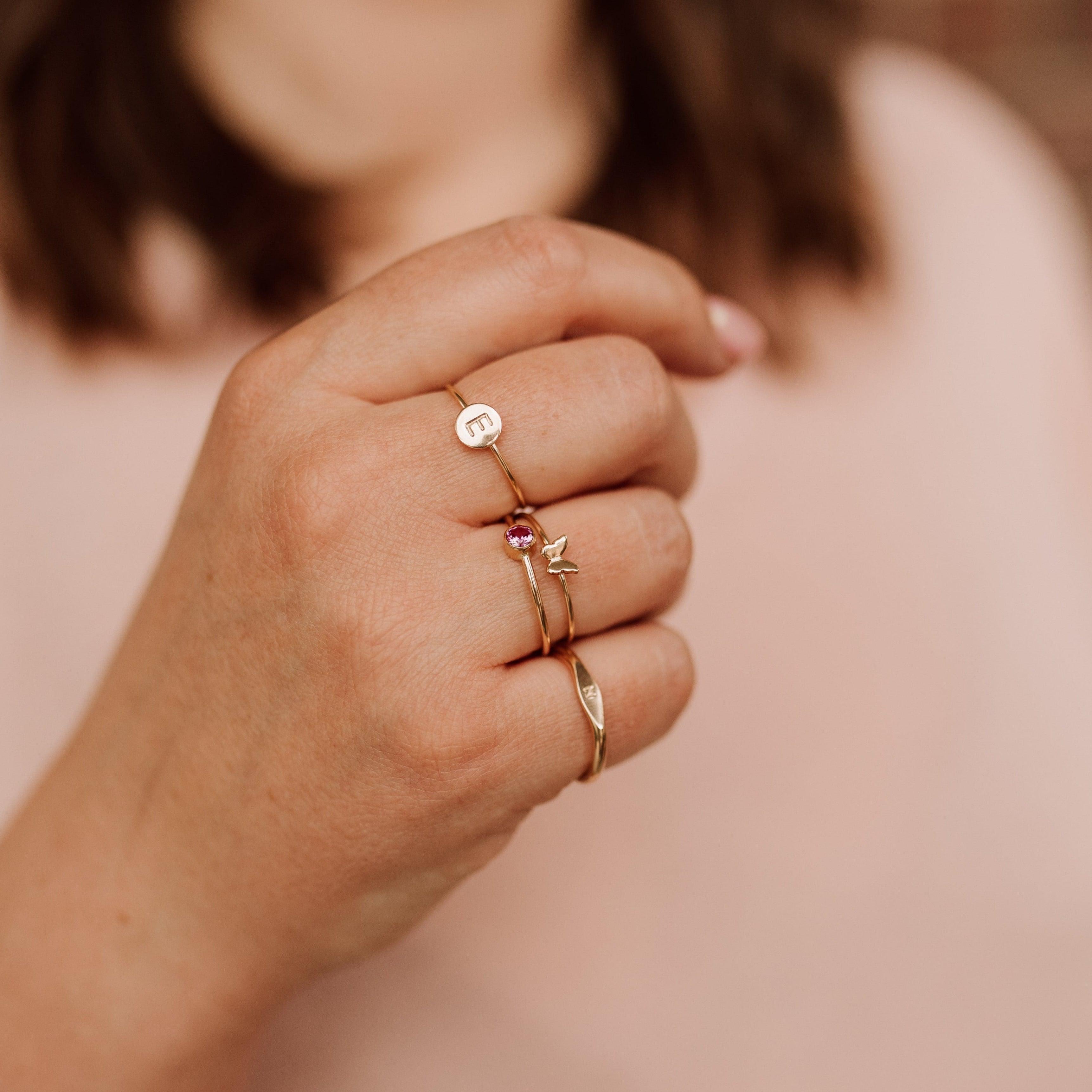 Tiny Butterfly Ring - Nolia Jewelry - Meaningful + Sustainably Handcrafted Jewelry