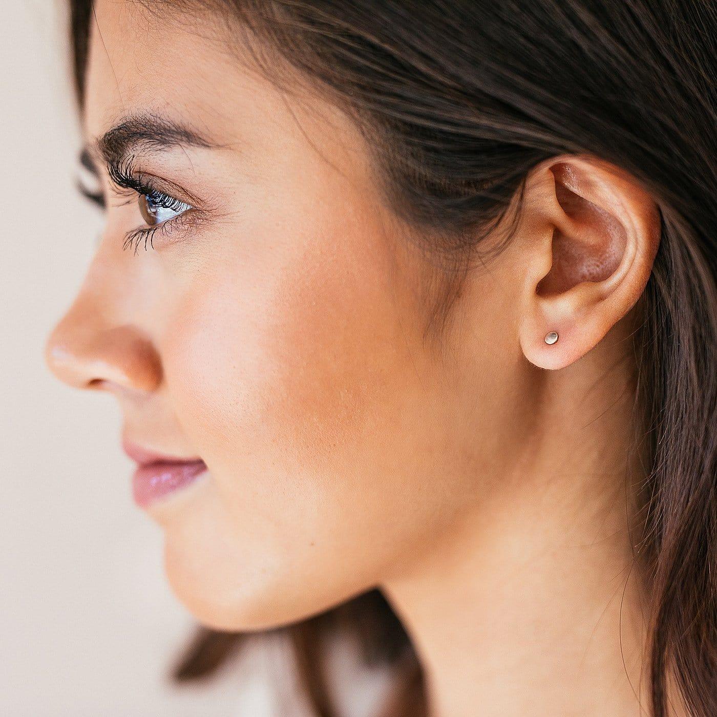Tiny Dot Stud Earrings - Nolia Jewelry - Meaningful + Sustainably Handcrafted Jewelry