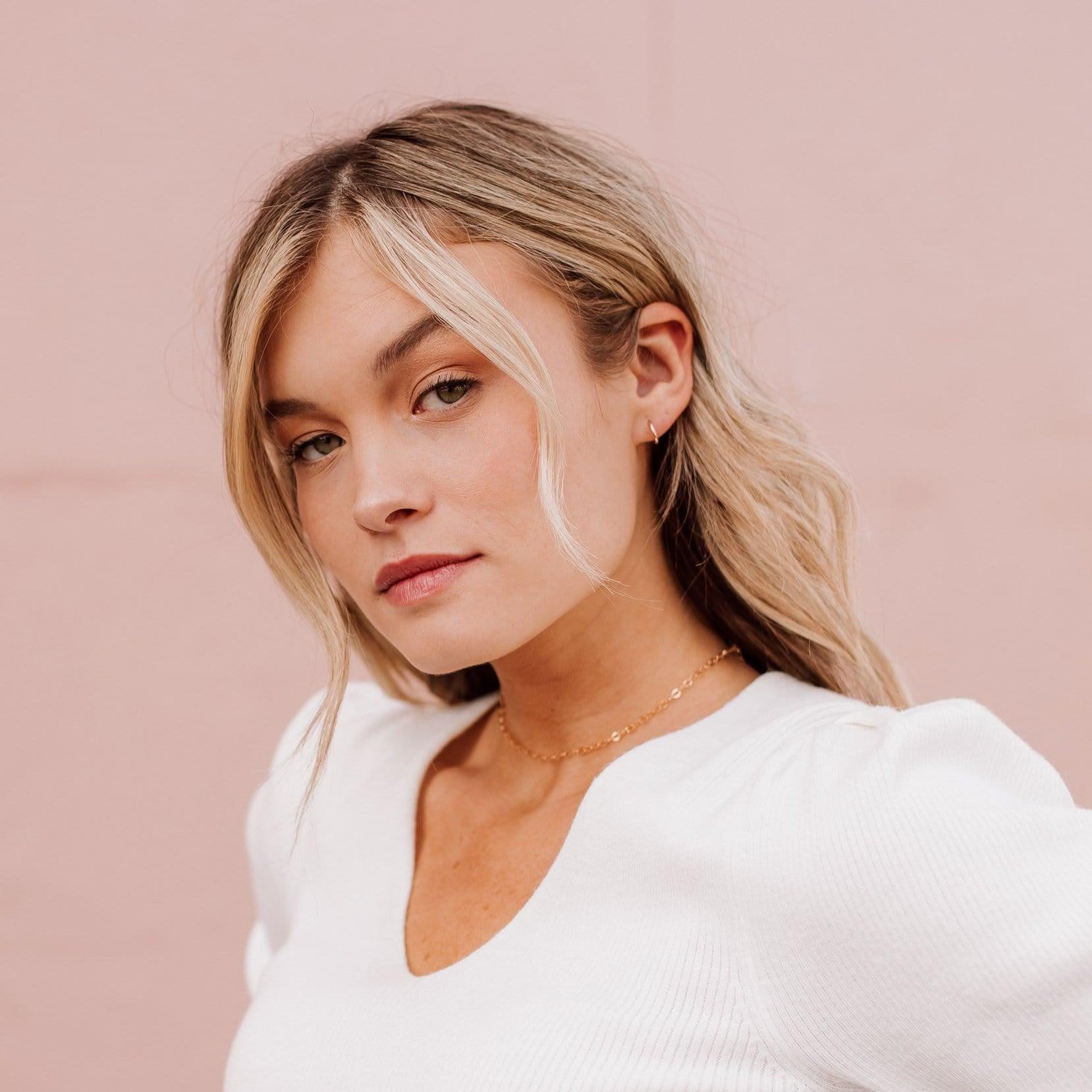 Tiny Everyday Hoop Earrings - Nolia Jewelry - Meaningful + Sustainably Handcrafted Jewelry