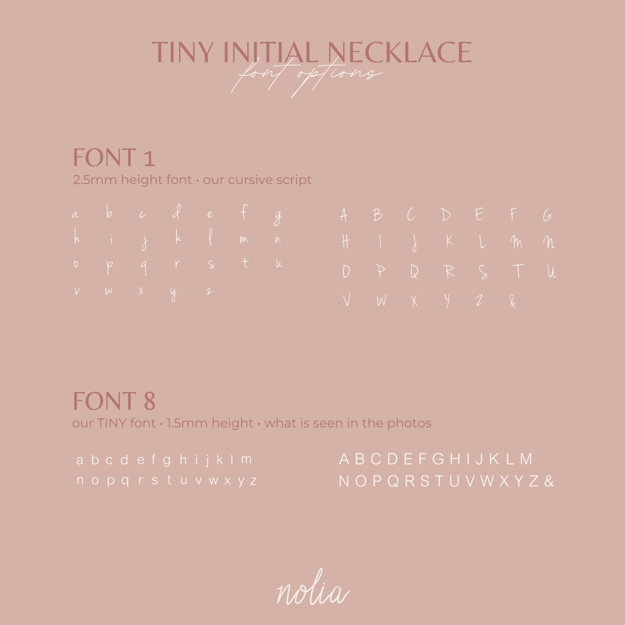 Tiny Initial Necklace - Nolia Jewelry - Meaningful + Sustainably Handcrafted Jewelry