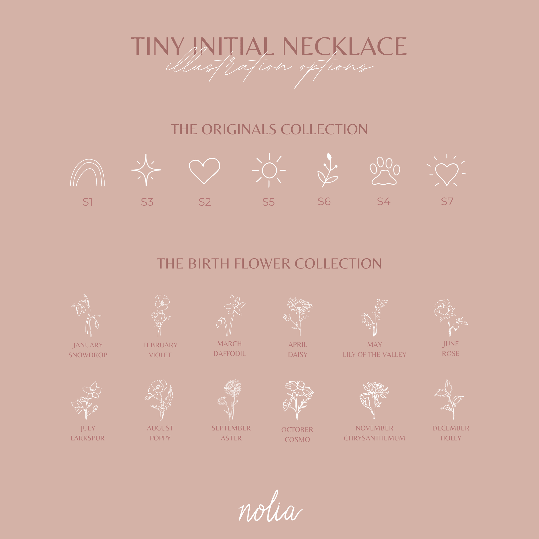 Tiny Initial Necklace - Nolia Jewelry - Meaningful + Sustainably Handcrafted Jewelry