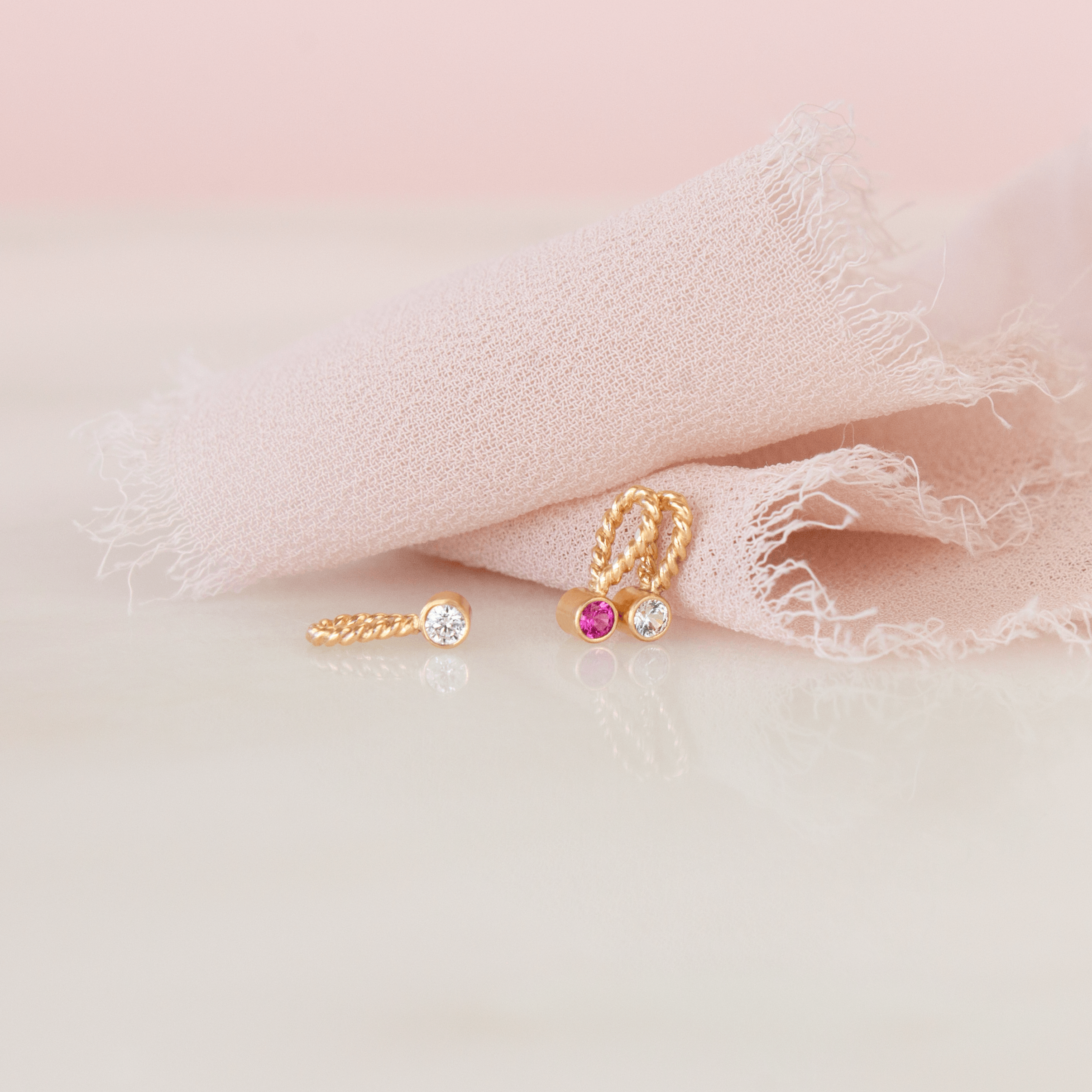 Tiny Lou Birthstone Charm - Nolia Jewelry - Meaningful + Sustainably Handcrafted Jewelry
