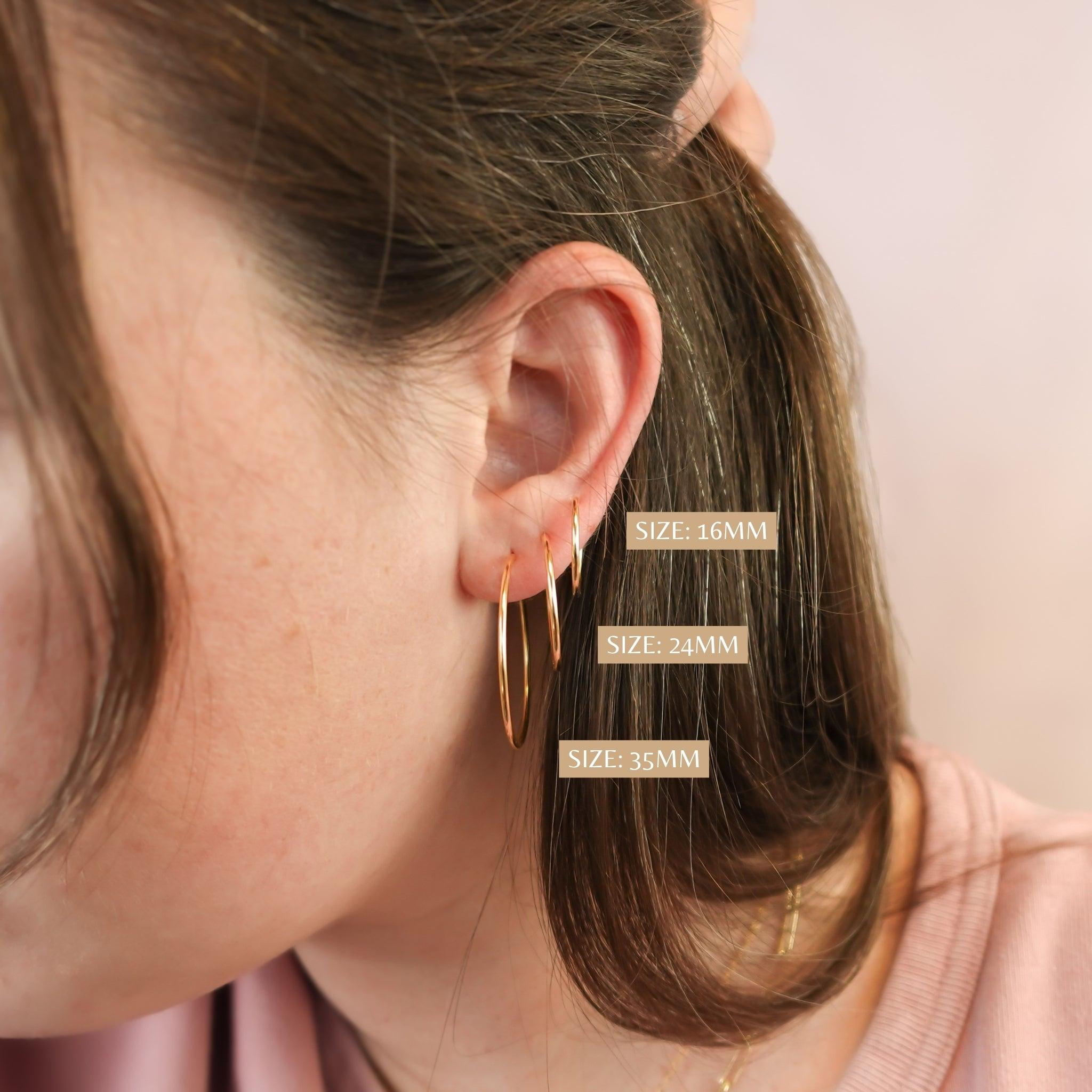 24/7 Endless Hoop Earrings - Nolia Jewelry - Meaningful + Sustainably Handcrafted Jewelry