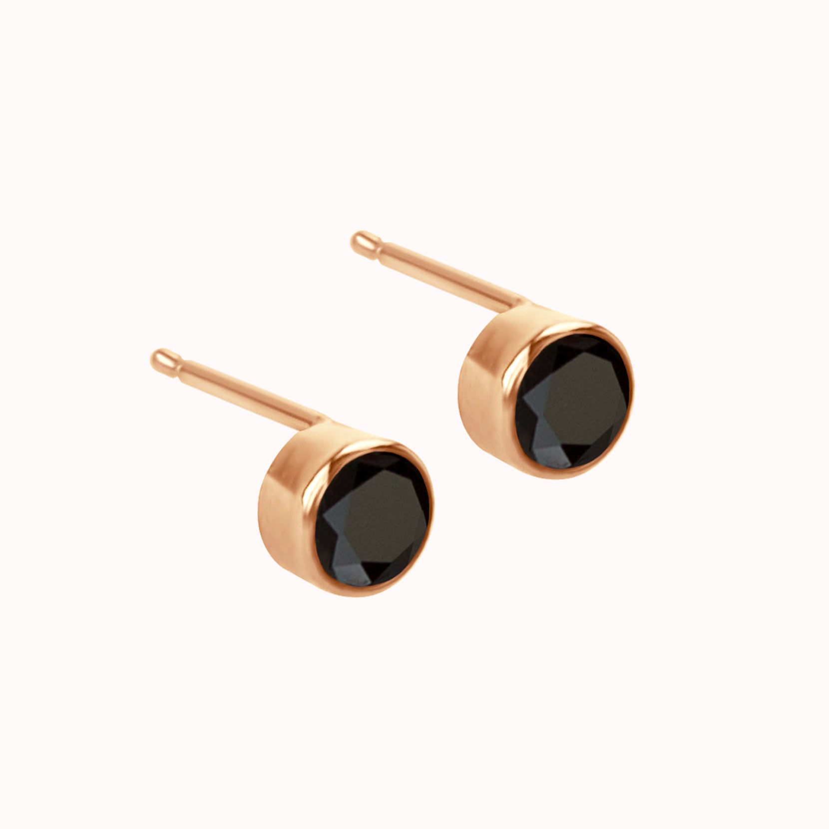 Black Onyx Stud Earrings