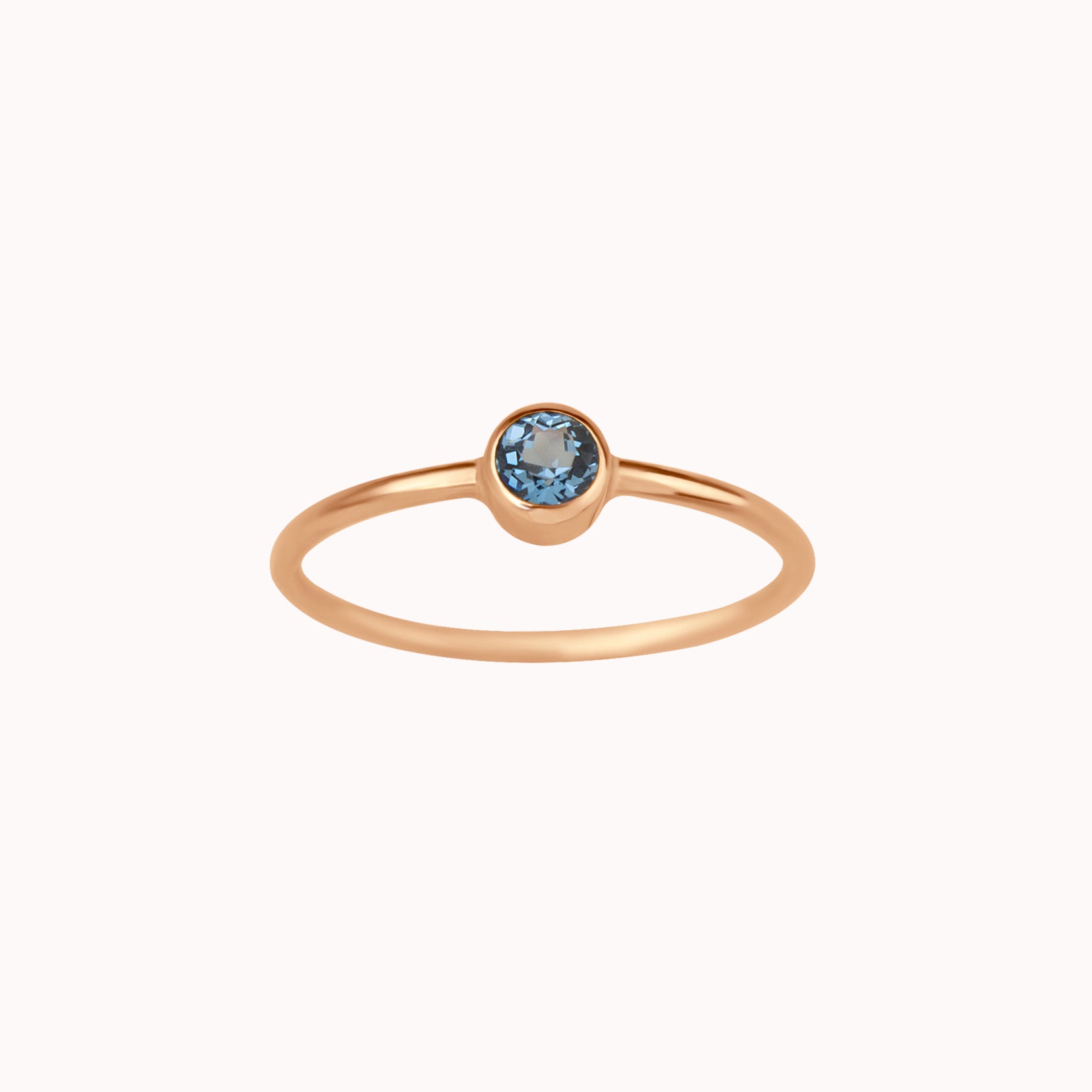 December Birthstone Ring ∙ Blue Zircon