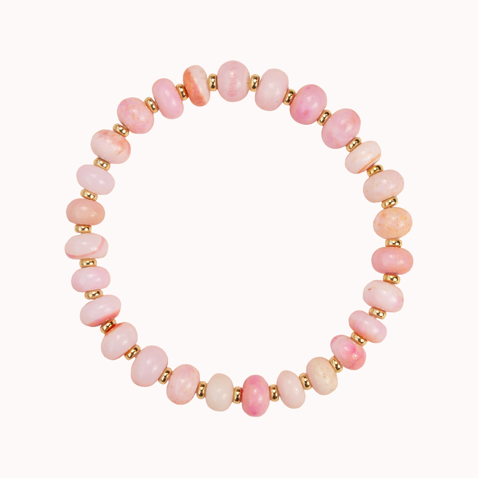 Blush Pink Opal Stretch Bracelet