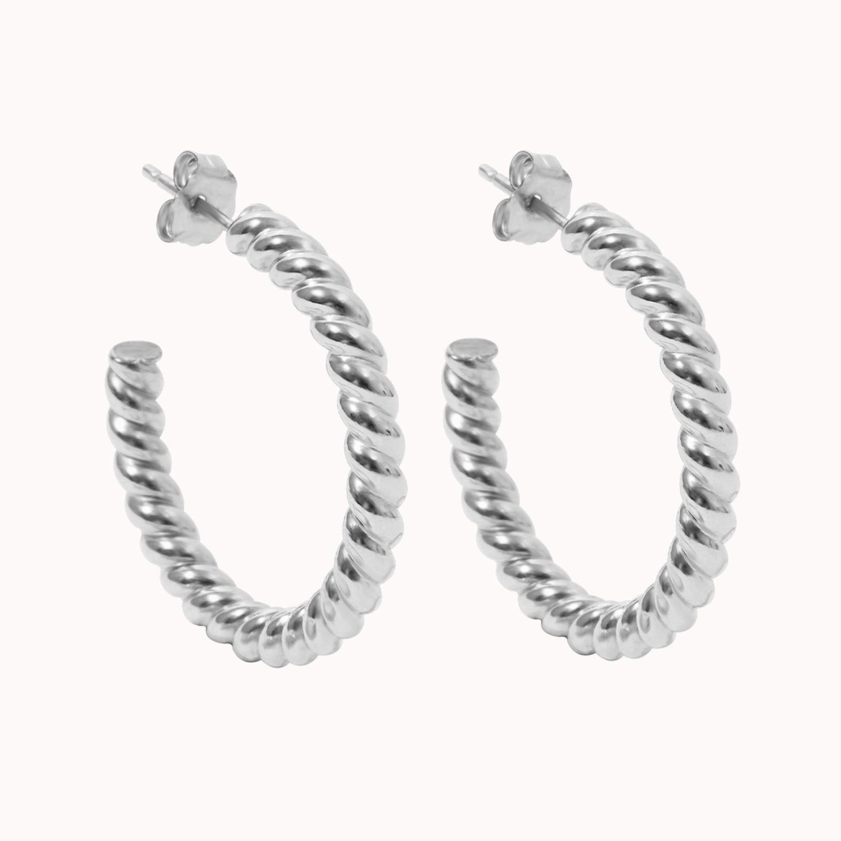 Chunky Rope Hoop Earrings