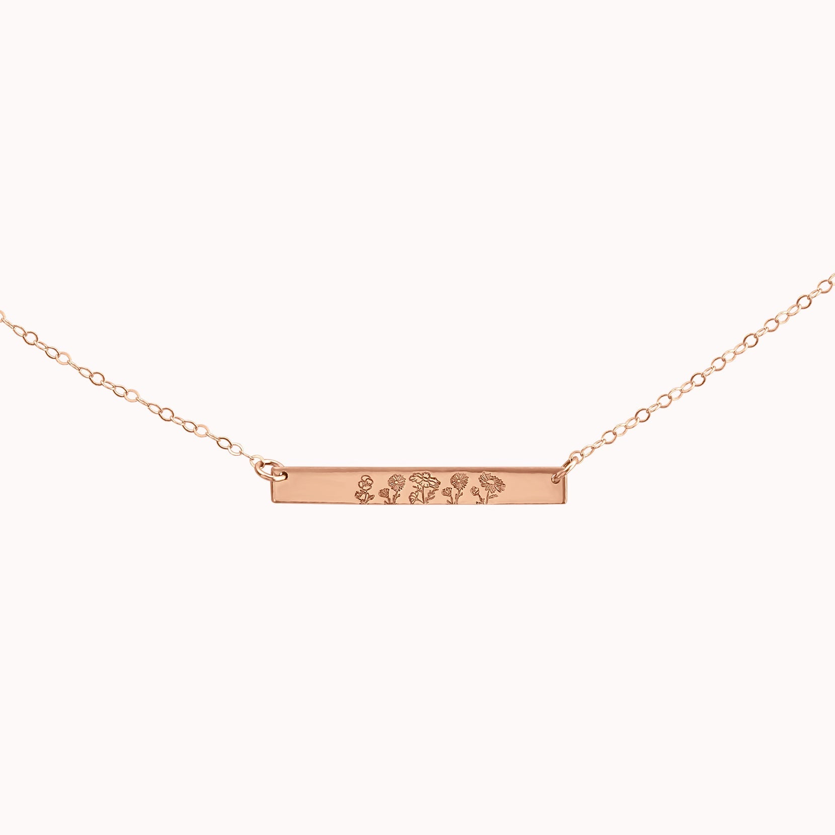 Family Garden Bar Necklace