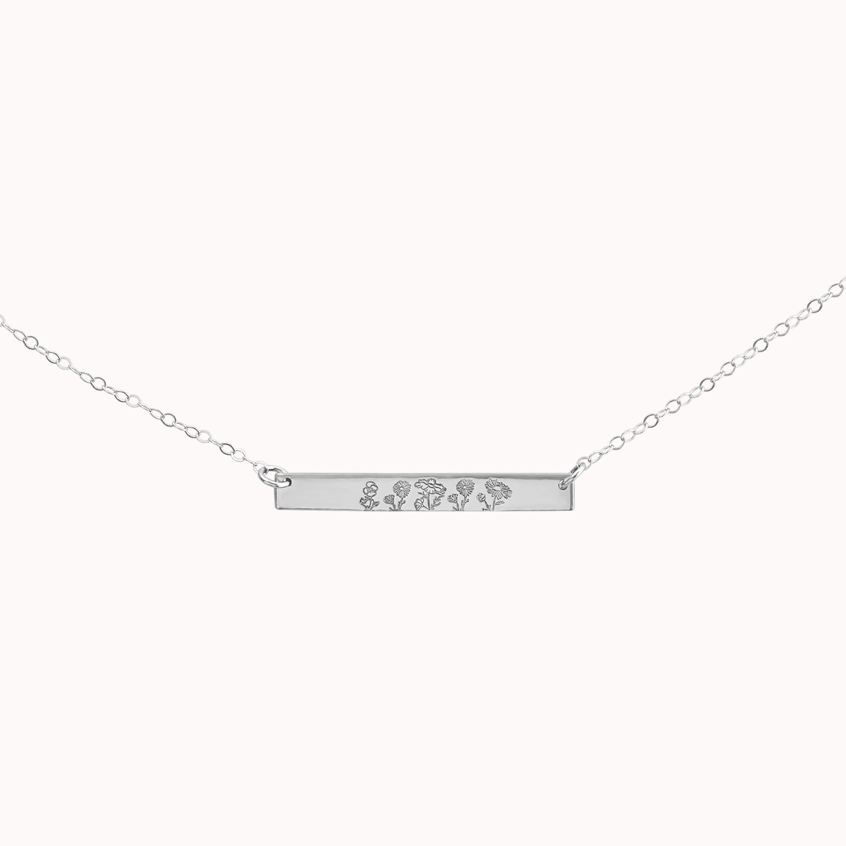 Family Garden Bar Necklace