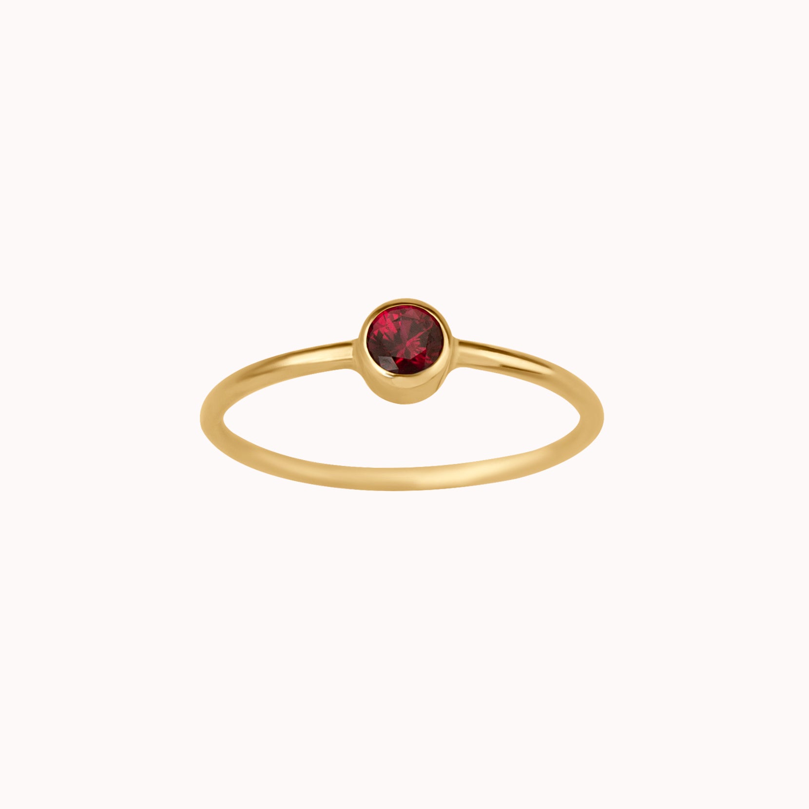 January Birthstone Ring ∙ Garnet