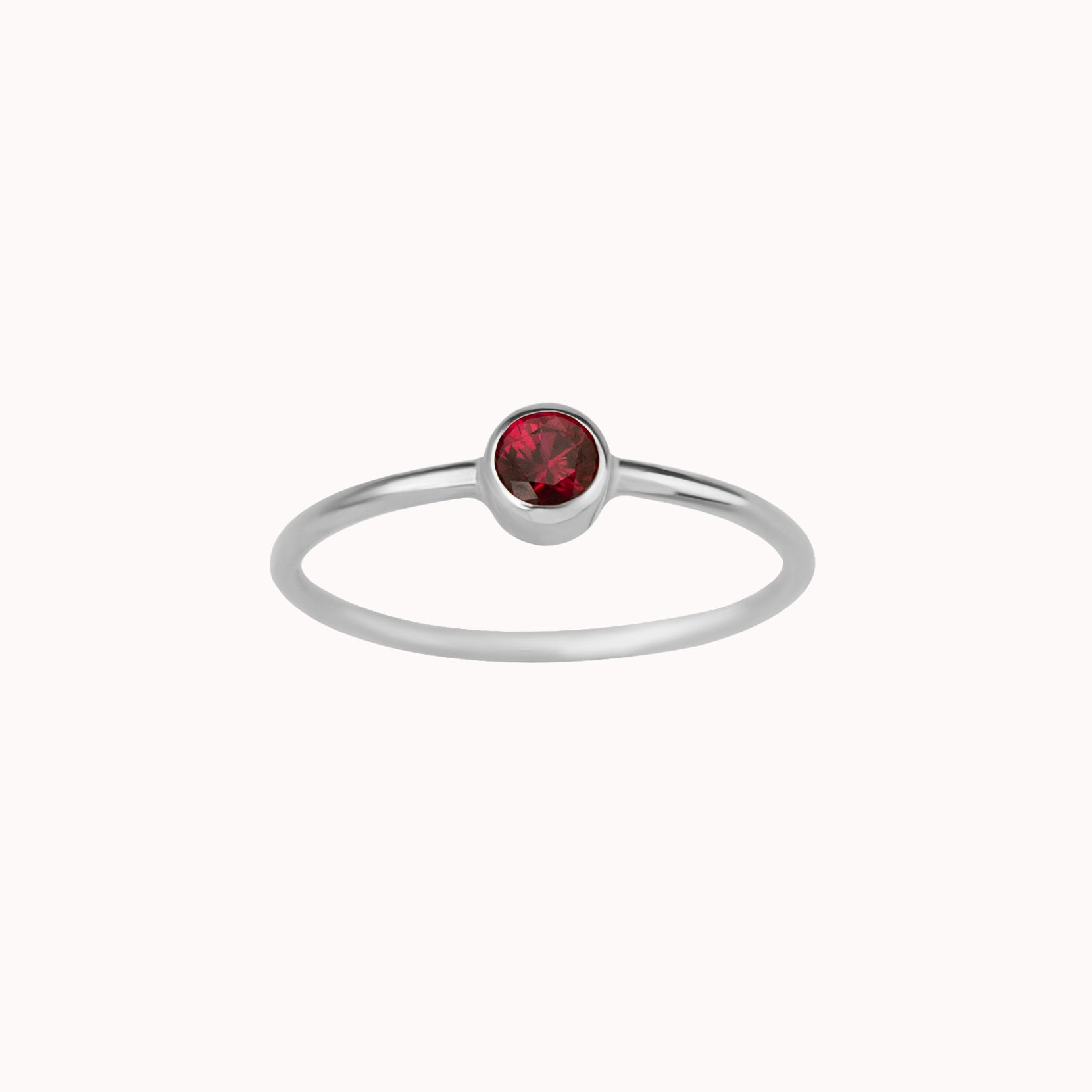 January Birthstone Ring ∙ Garnet