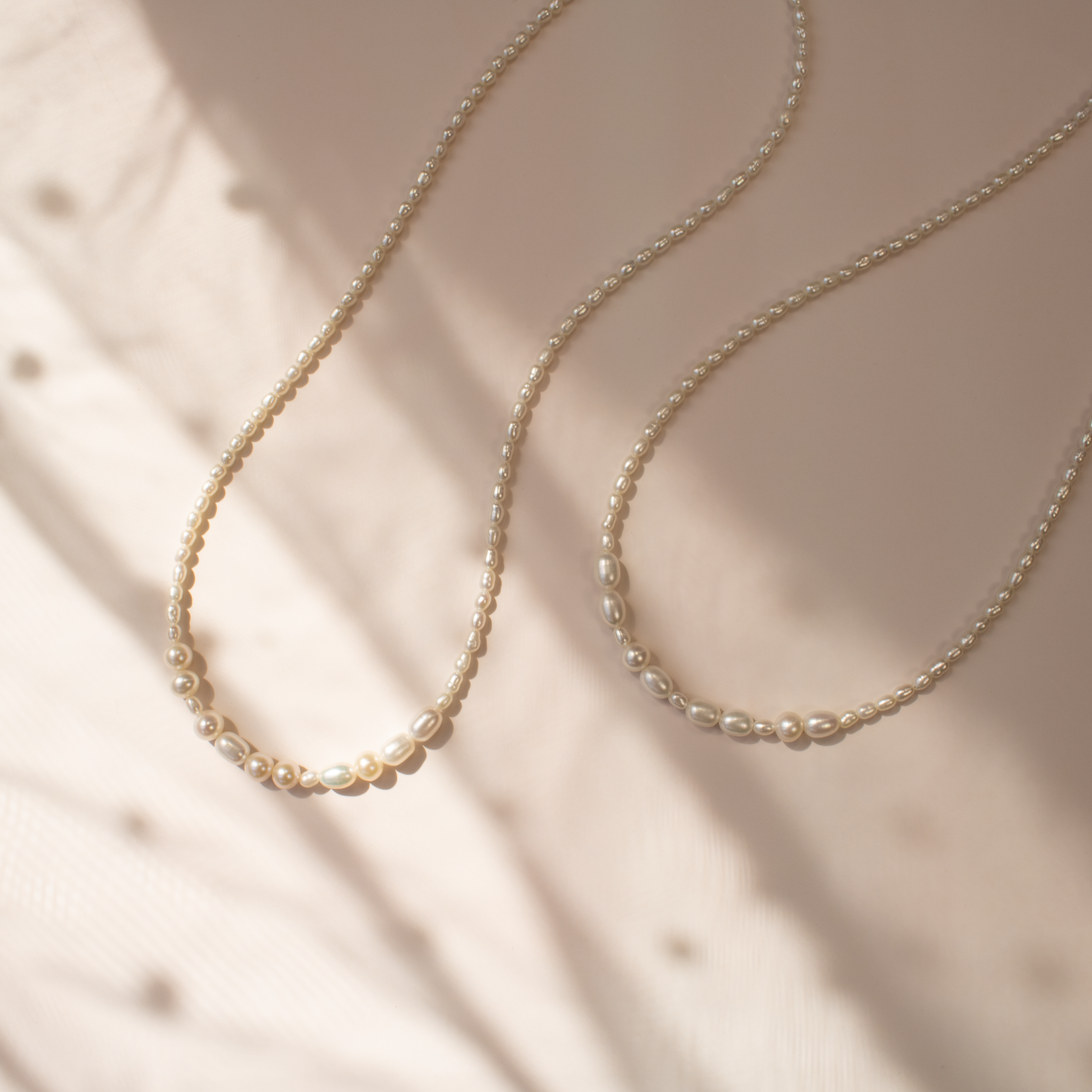 MAMA Morse Code Pearl Necklace