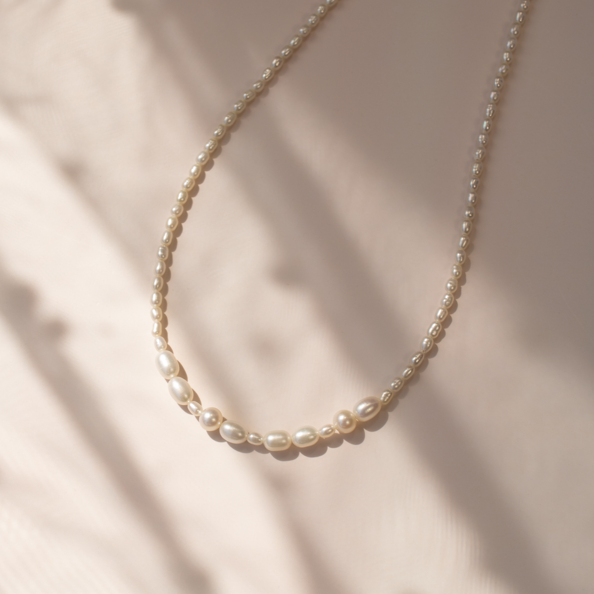 MAMA Morse Code Pearl Necklace • Gift for Mom • Freshwater Pearl