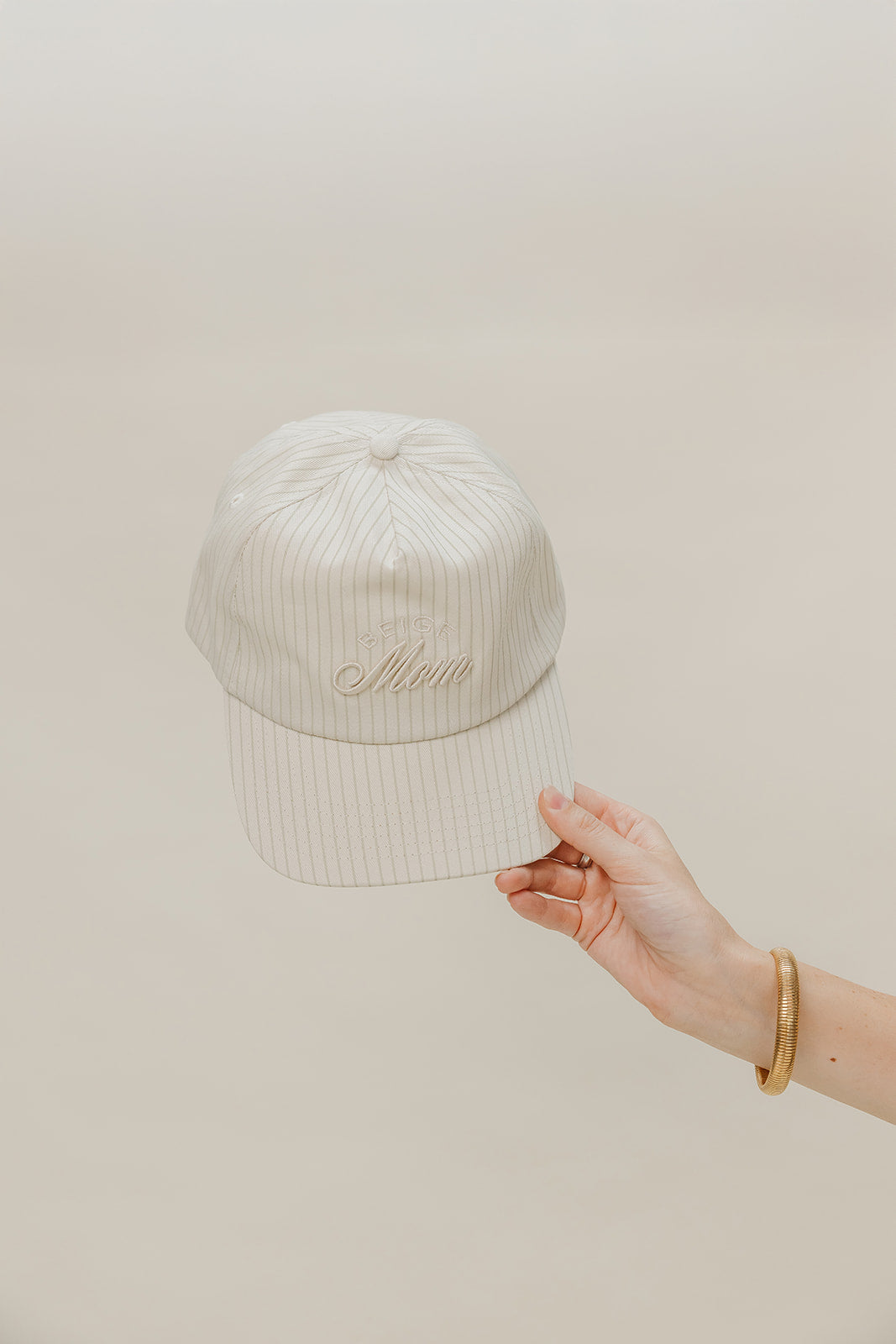 BEIGE MOM BASEBALL CAP