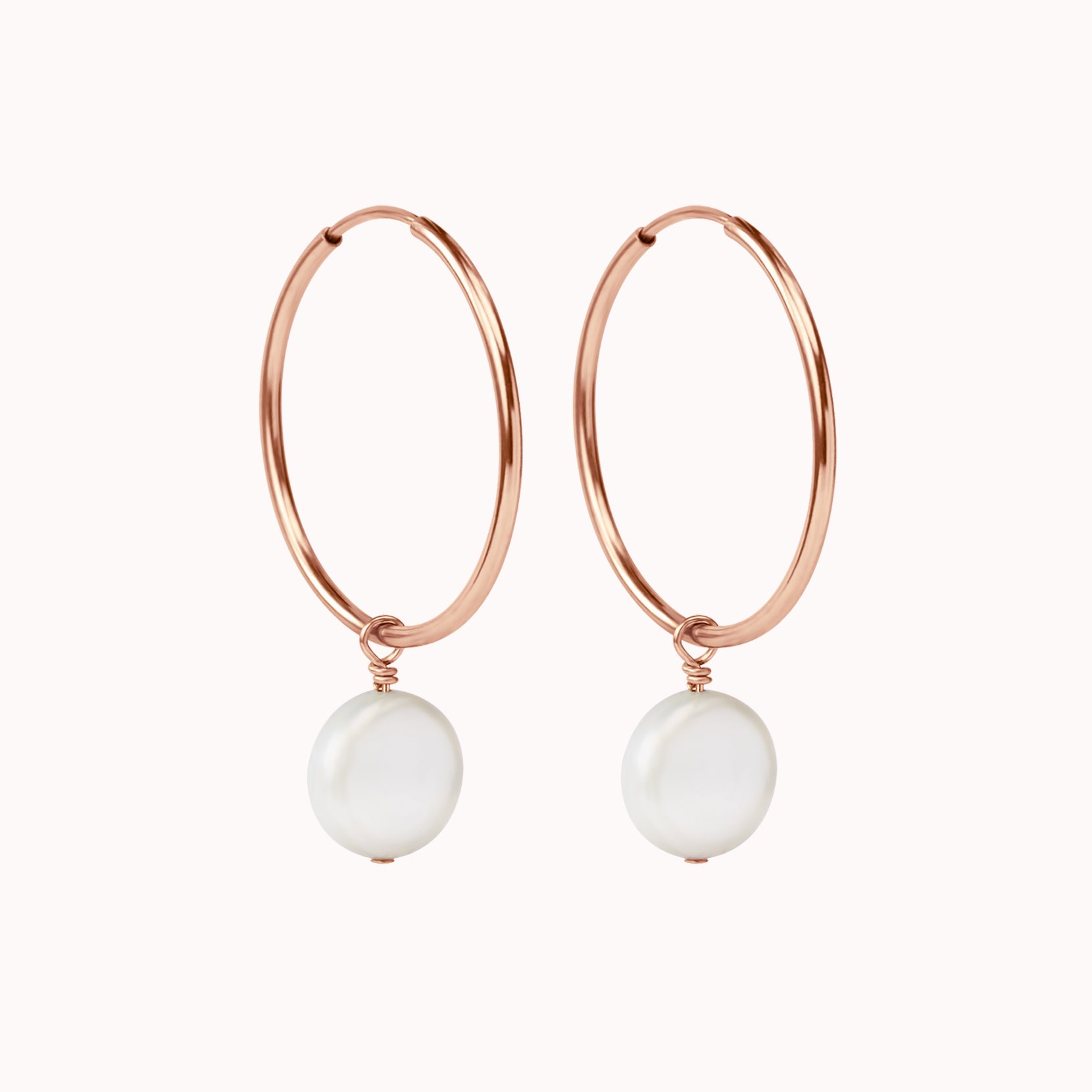 Lana Pearl Hoop Earrings