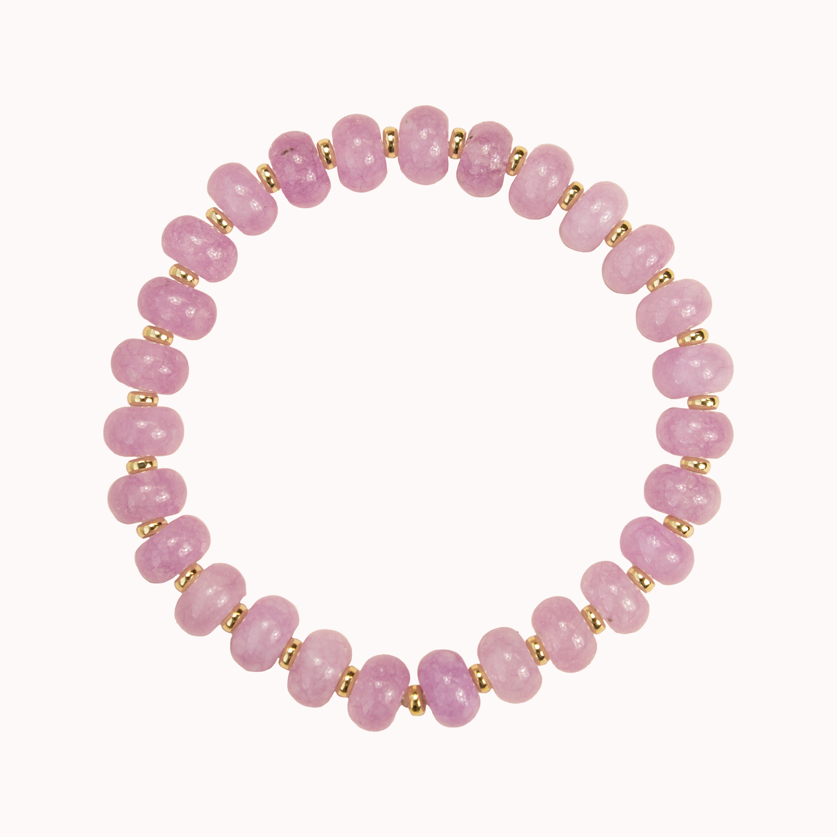 Lavender Gemstone Stretch Bracelet