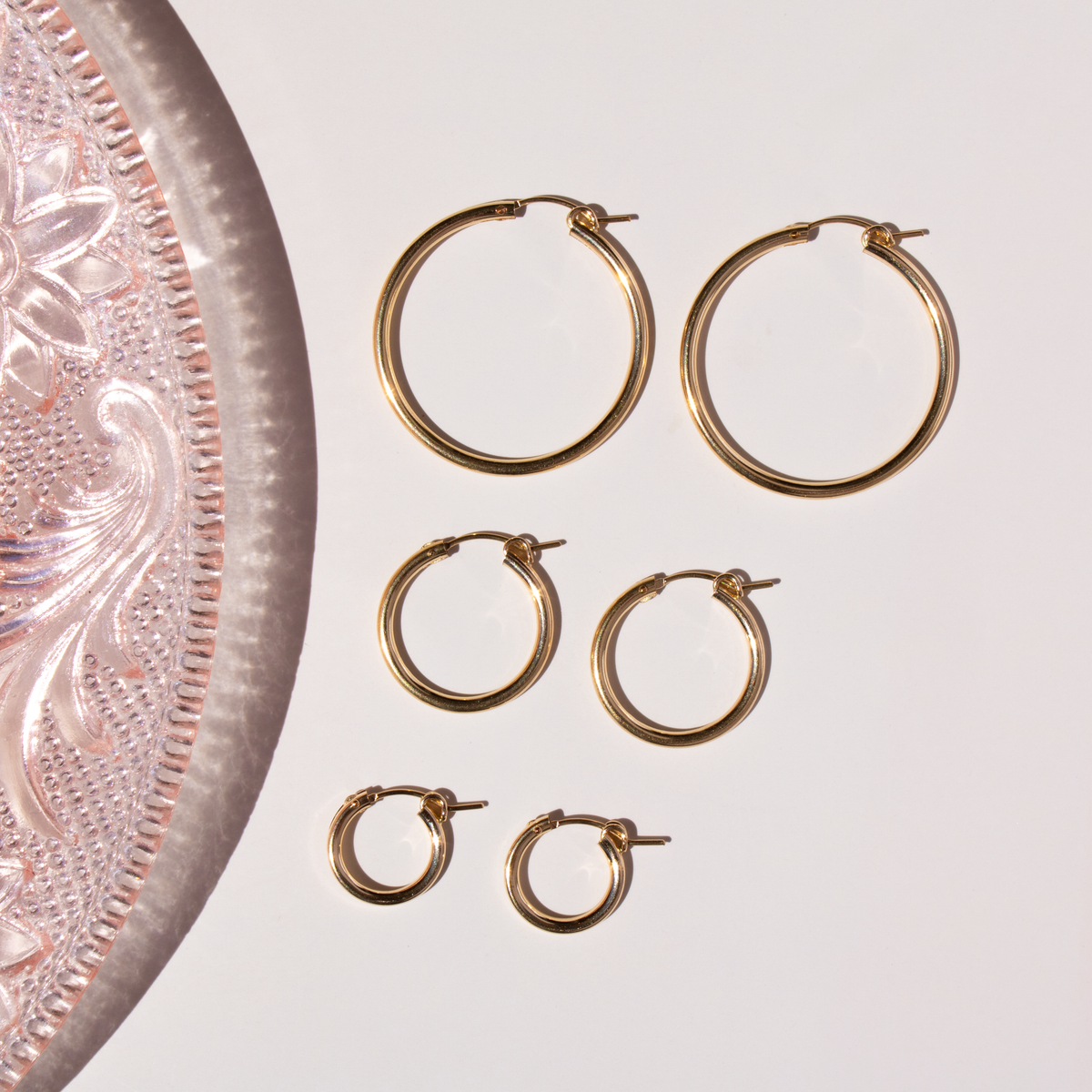 Jane Hoop Earrings - Waterproof + Hypoallergenic Jewelry