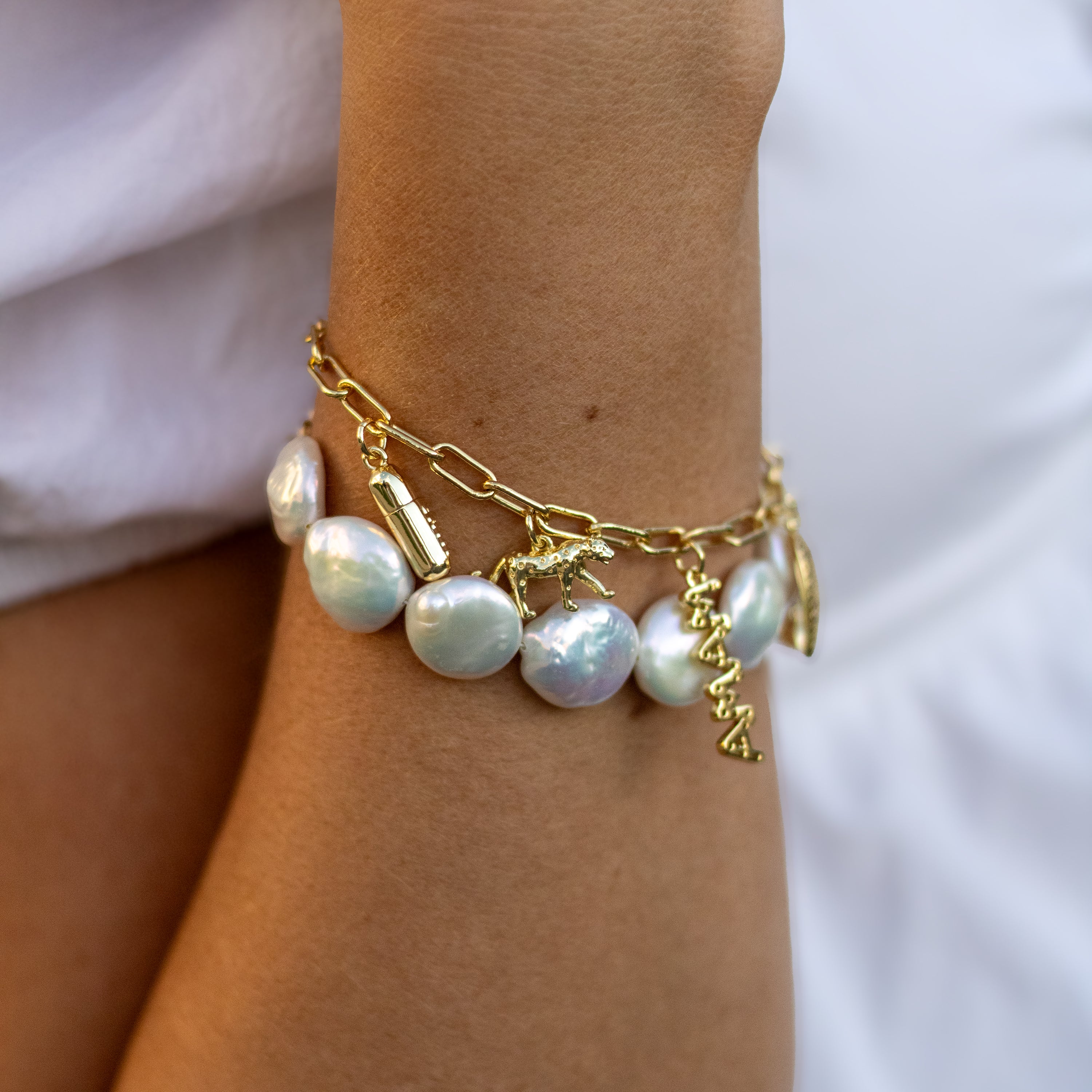 Charm Bar • Linked Paperclip Bracelet
