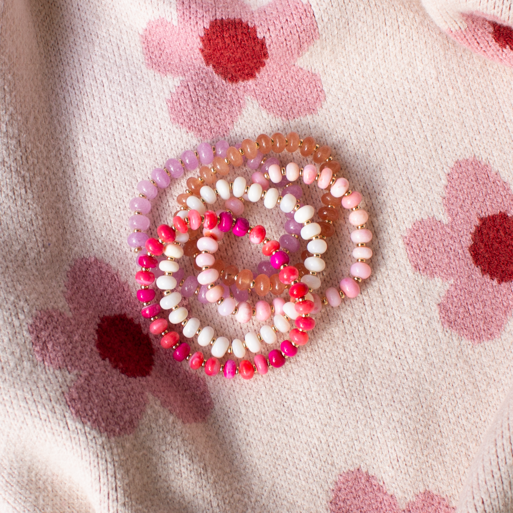 White Opal Stretch Bracelet