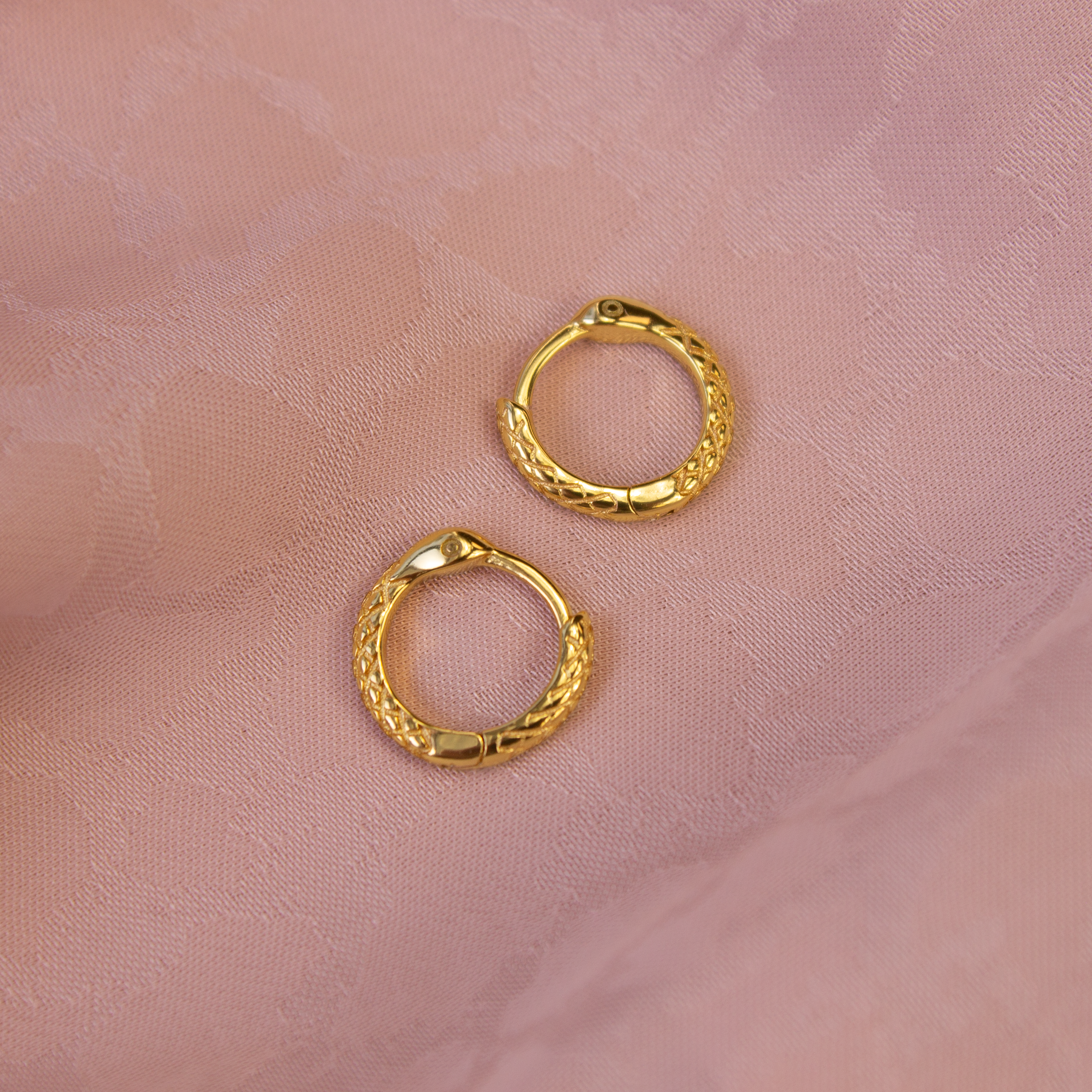 Snakebite Hoop Earrings