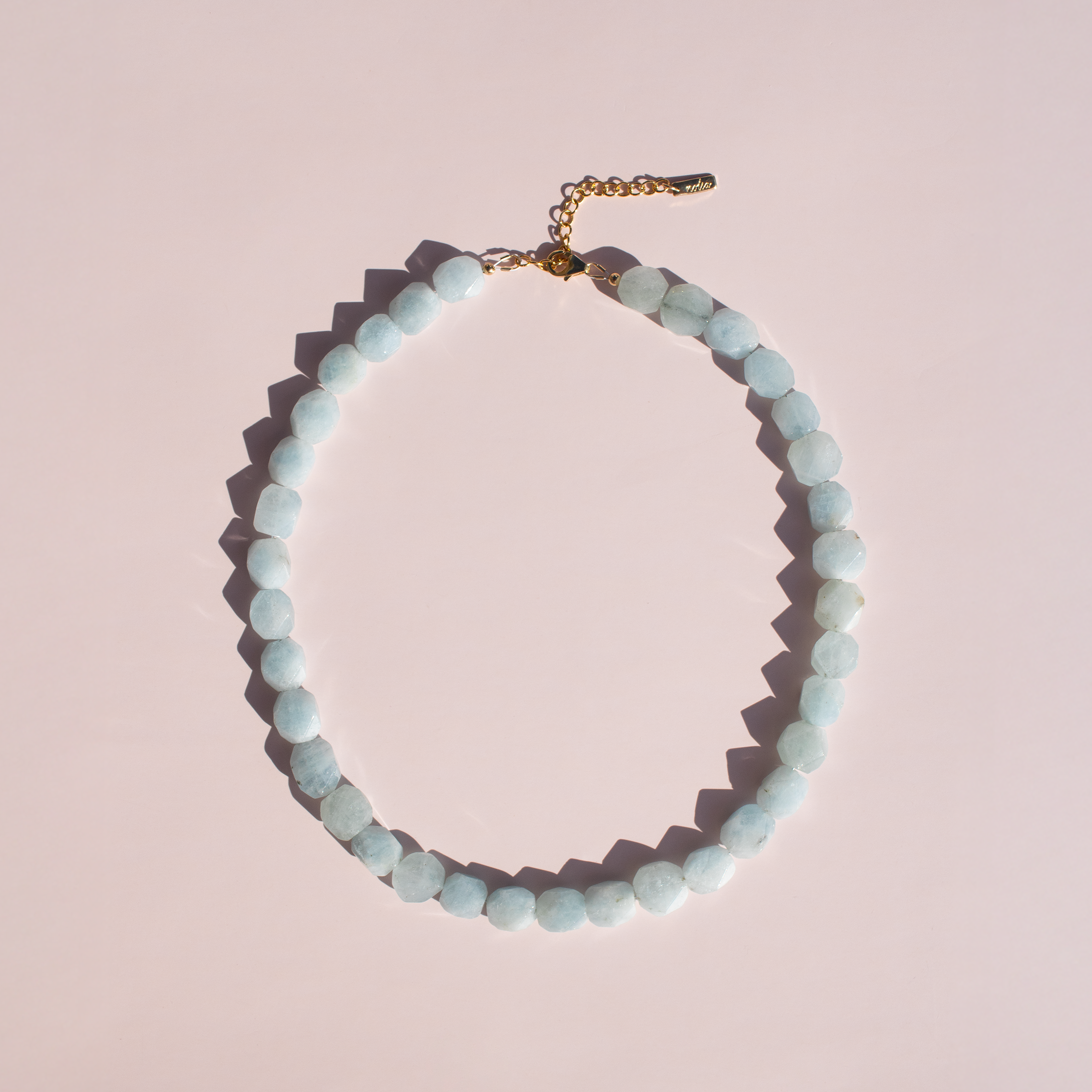 Aquamarine Nugget Necklace • Color Coded Collection