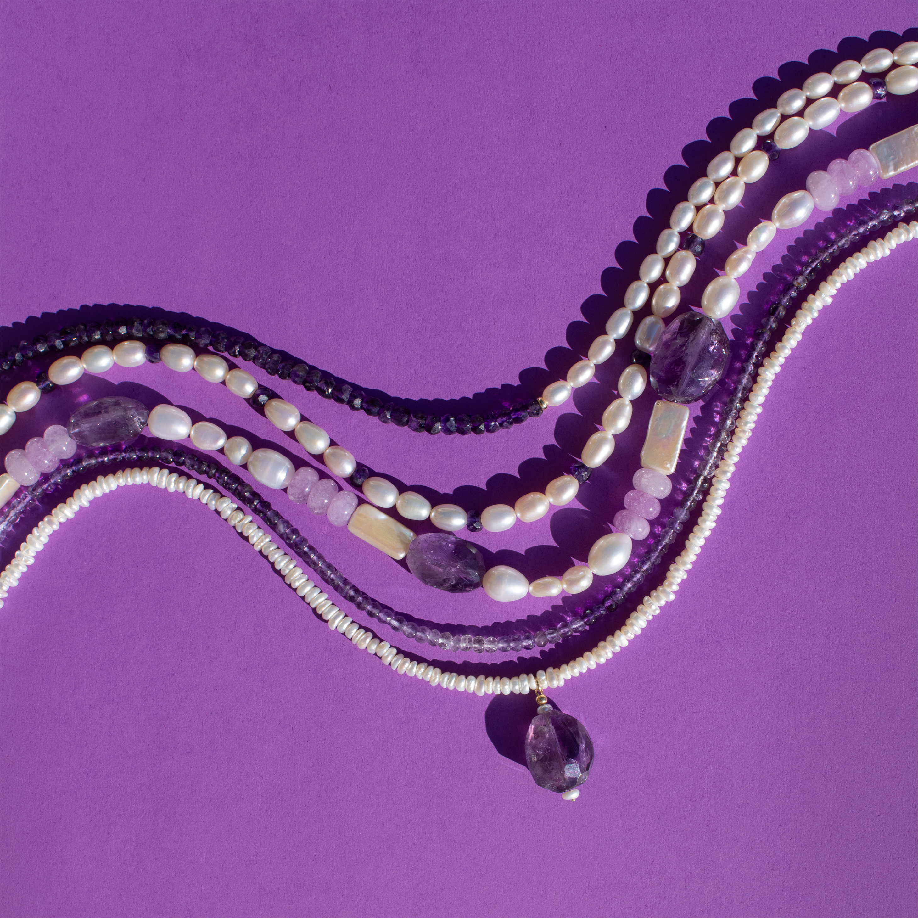 Ombré Amethyst Necklace • Color Coded Collection