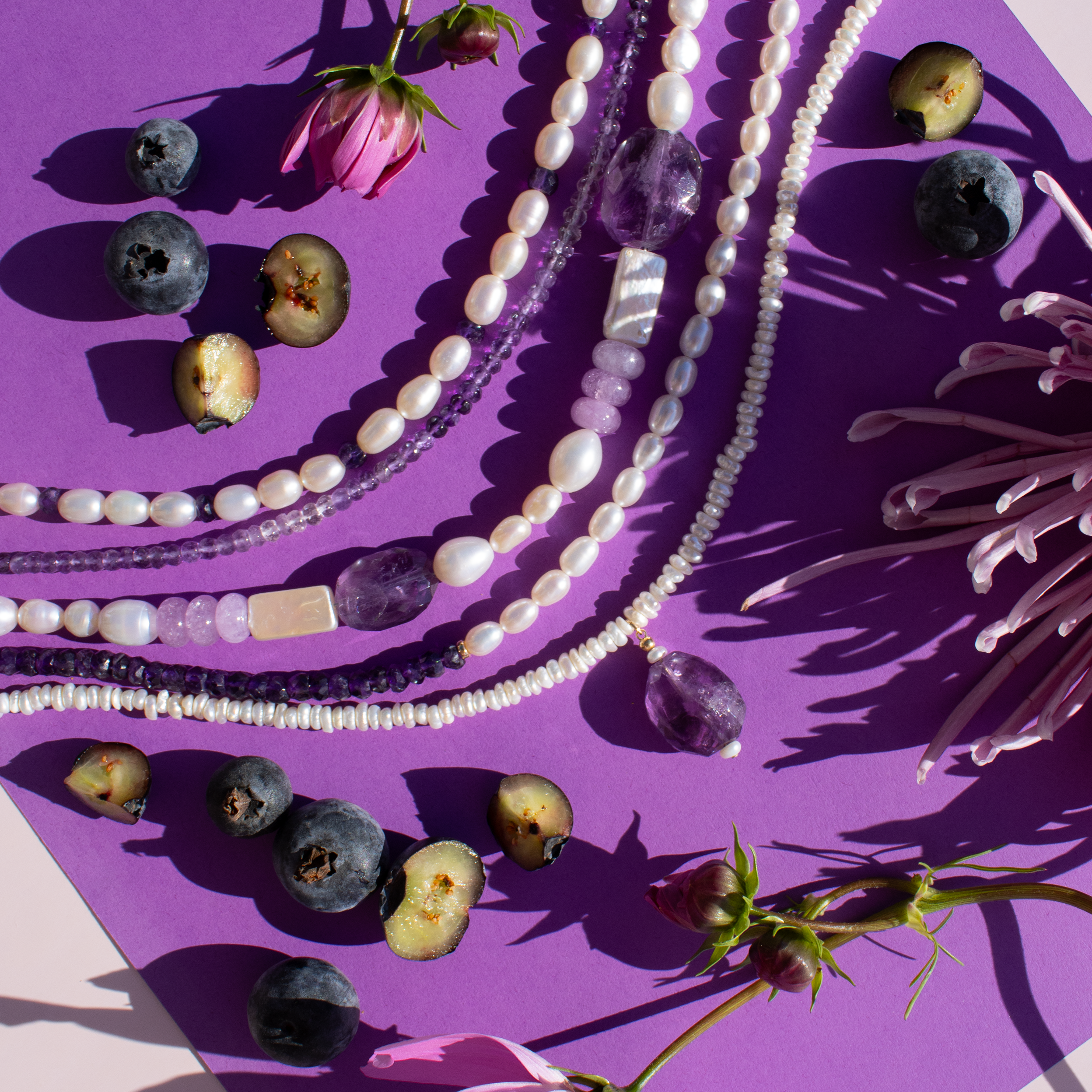 Ombré Amethyst Necklace • Color Coded Collection