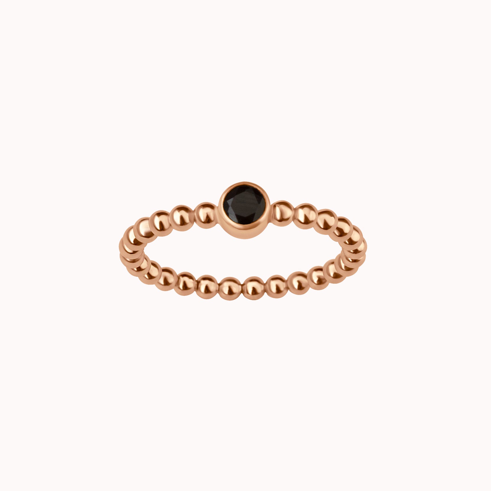 Mia Birthstone Ring • Black Onyx