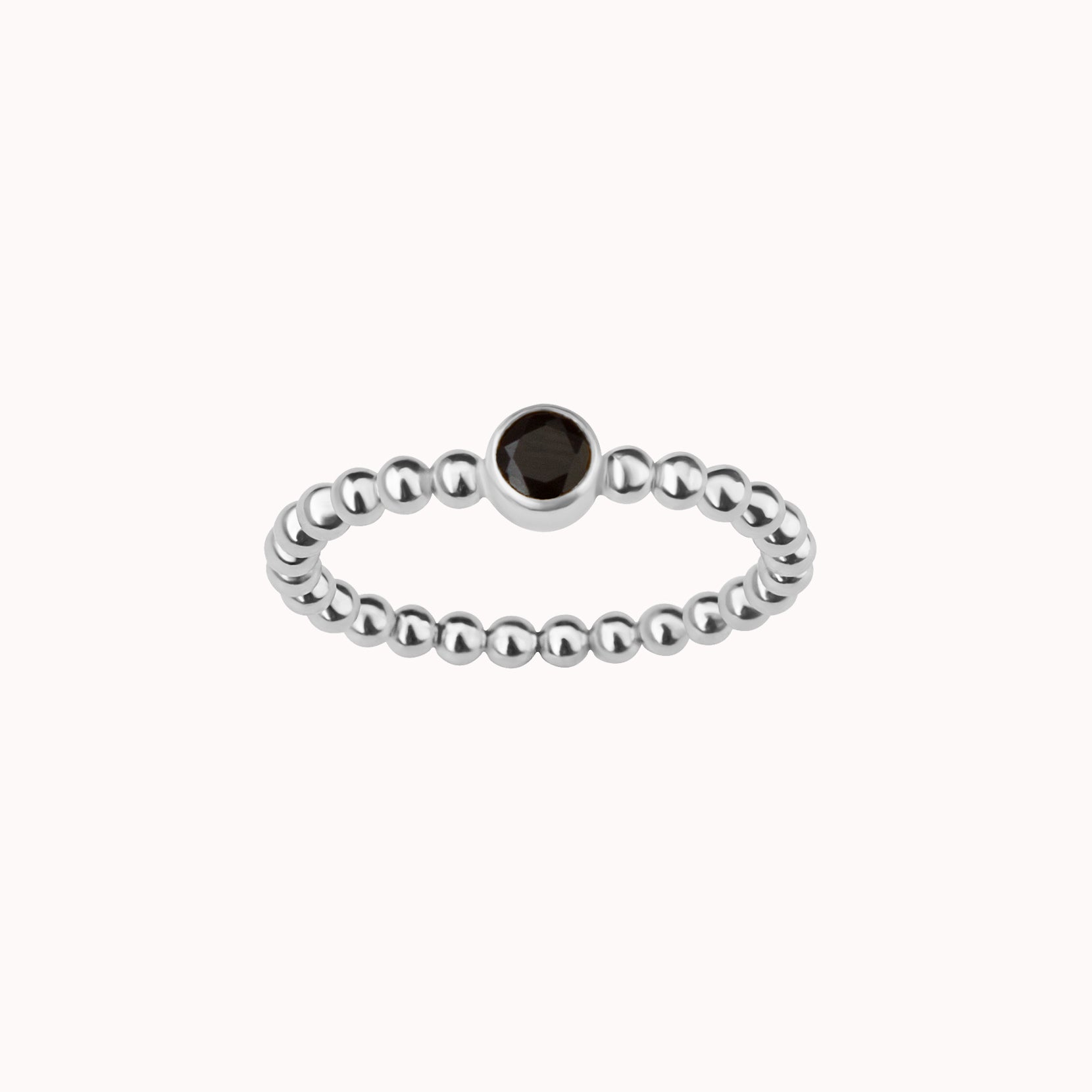 Mia Birthstone Ring • Black Onyx