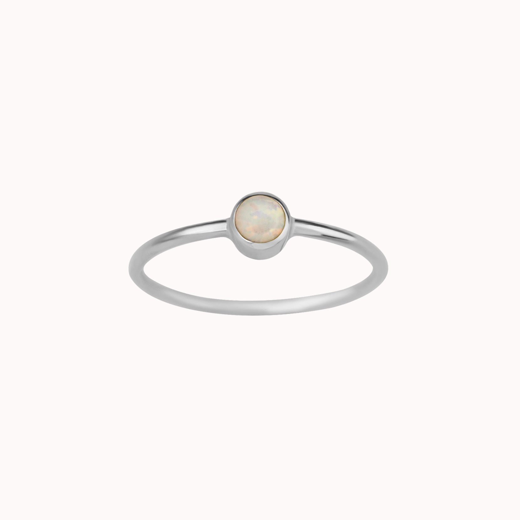 October Birthstone Ring ∙ Opal