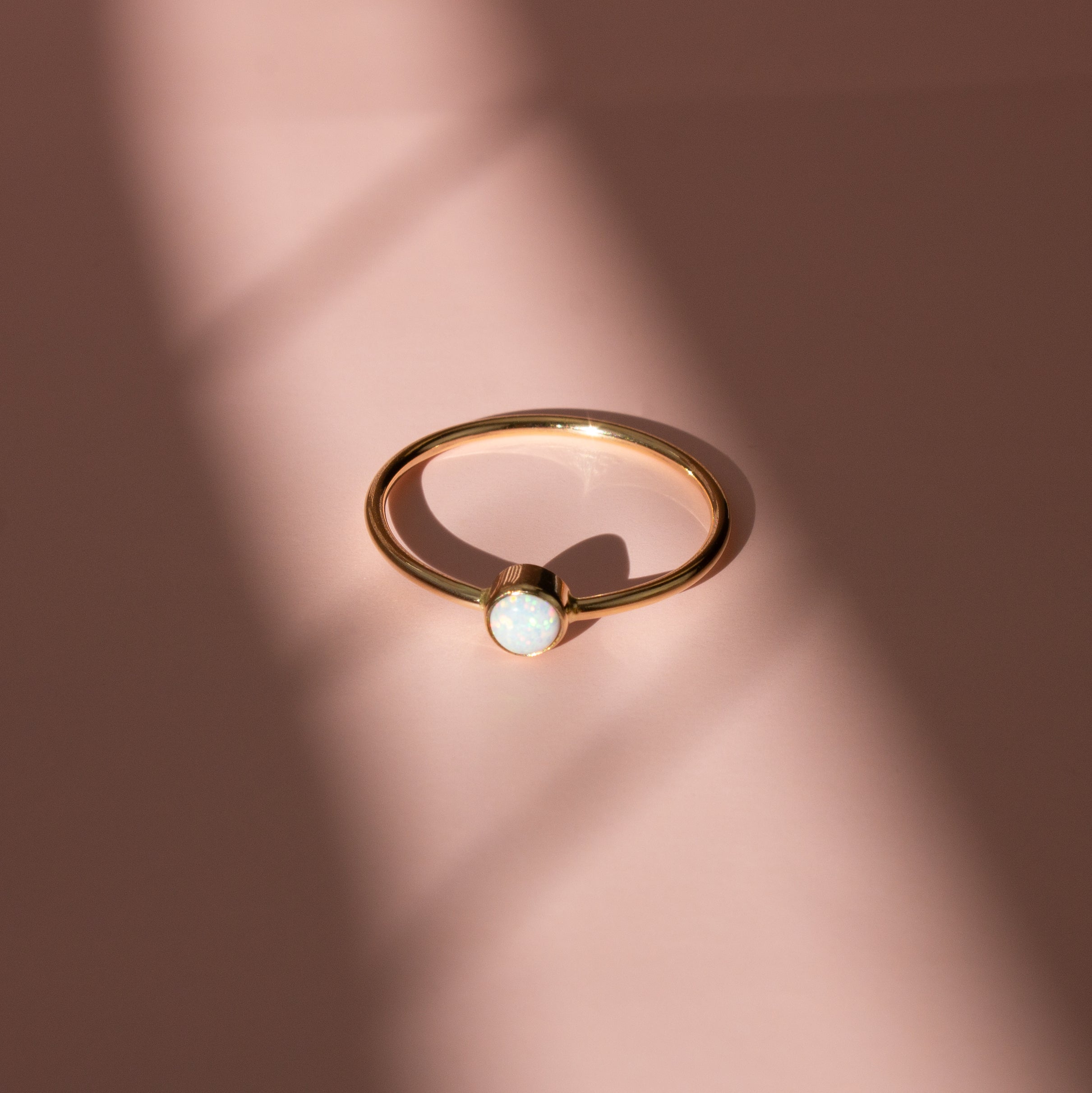 October Birthstone Ring ∙ Opal