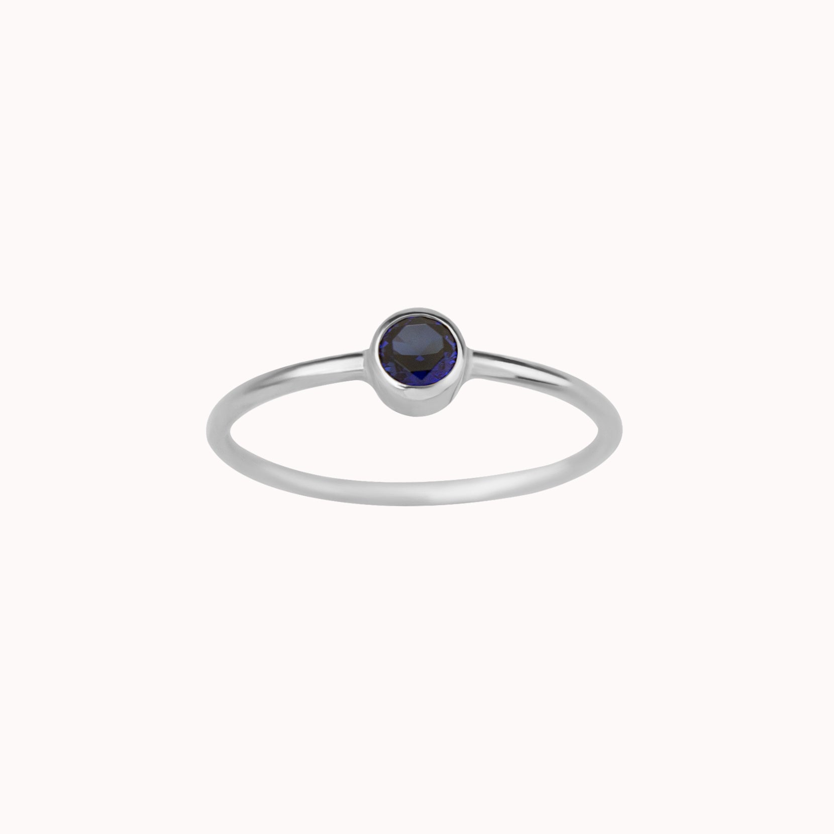 Natural Tiny Sapphire offers Band Ring, Royal Blue Sapphire, Handmade Multi Stones Ring, Stacking Ring, Sterling Silver, September Birthstone Ring