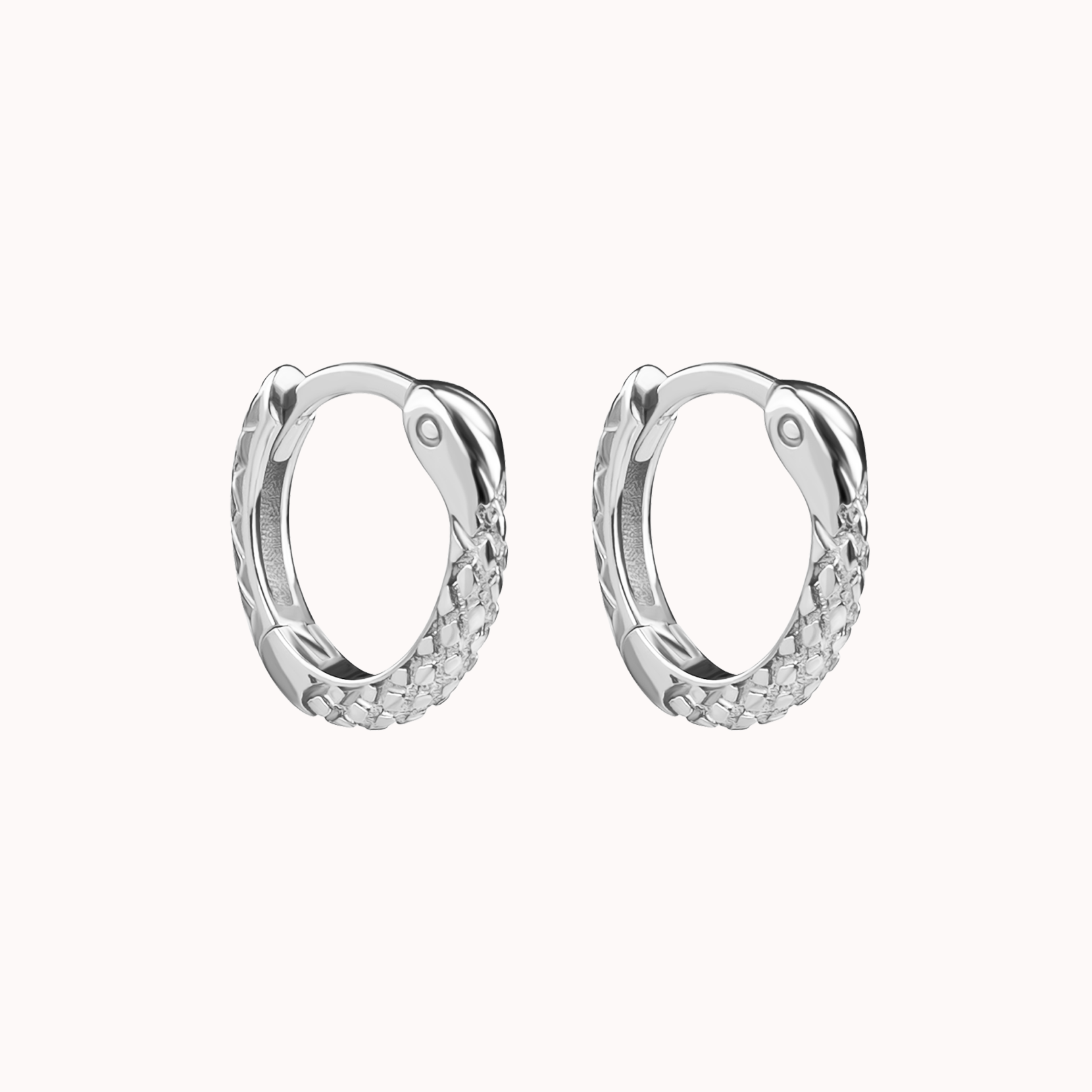 Snakebite Hoop Earrings