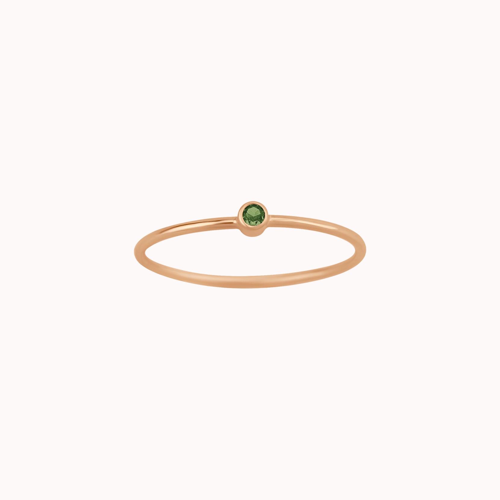 Tiny August Birthstone Ring ∙ Peridot