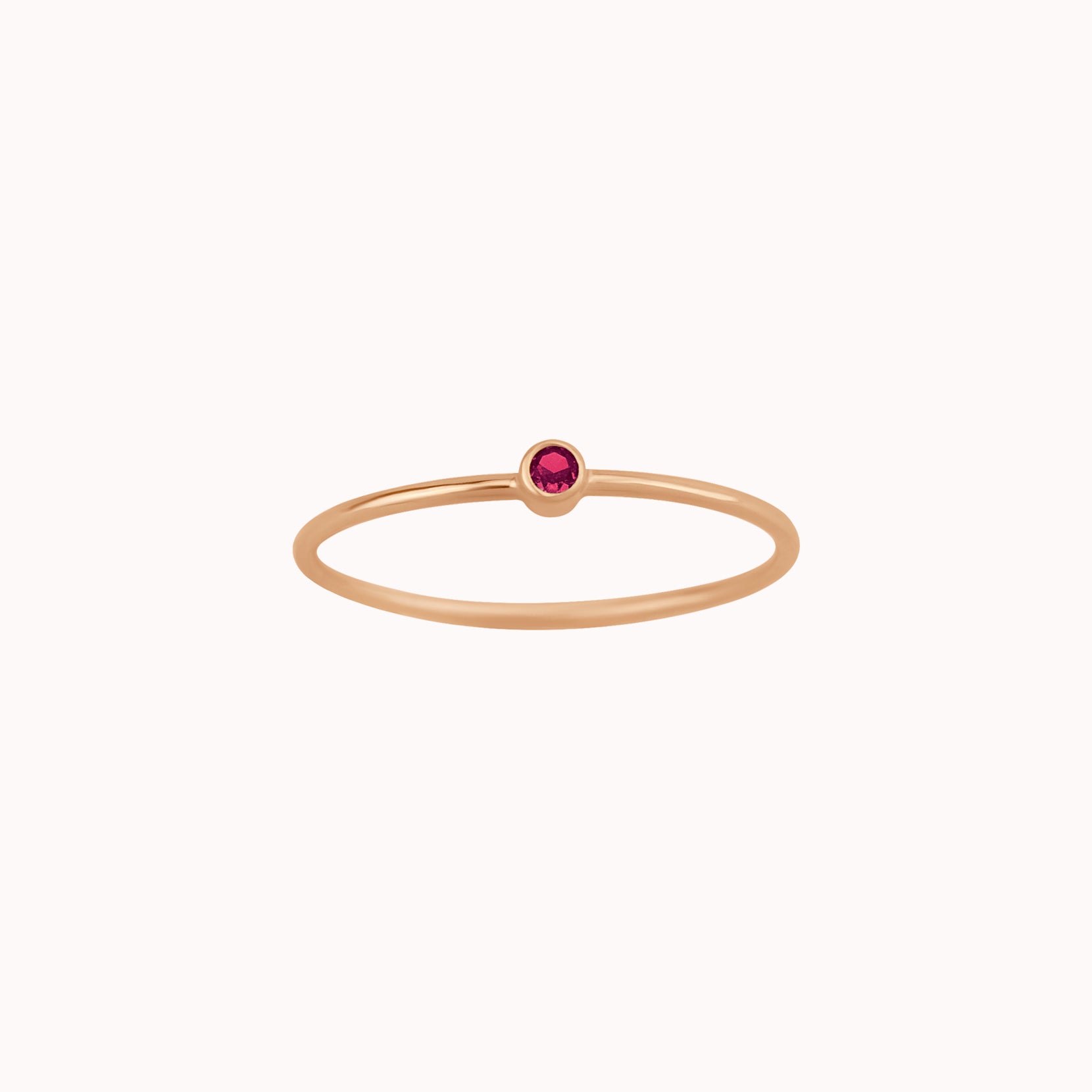 Tiny July Birthstone Ring ∙ Ruby