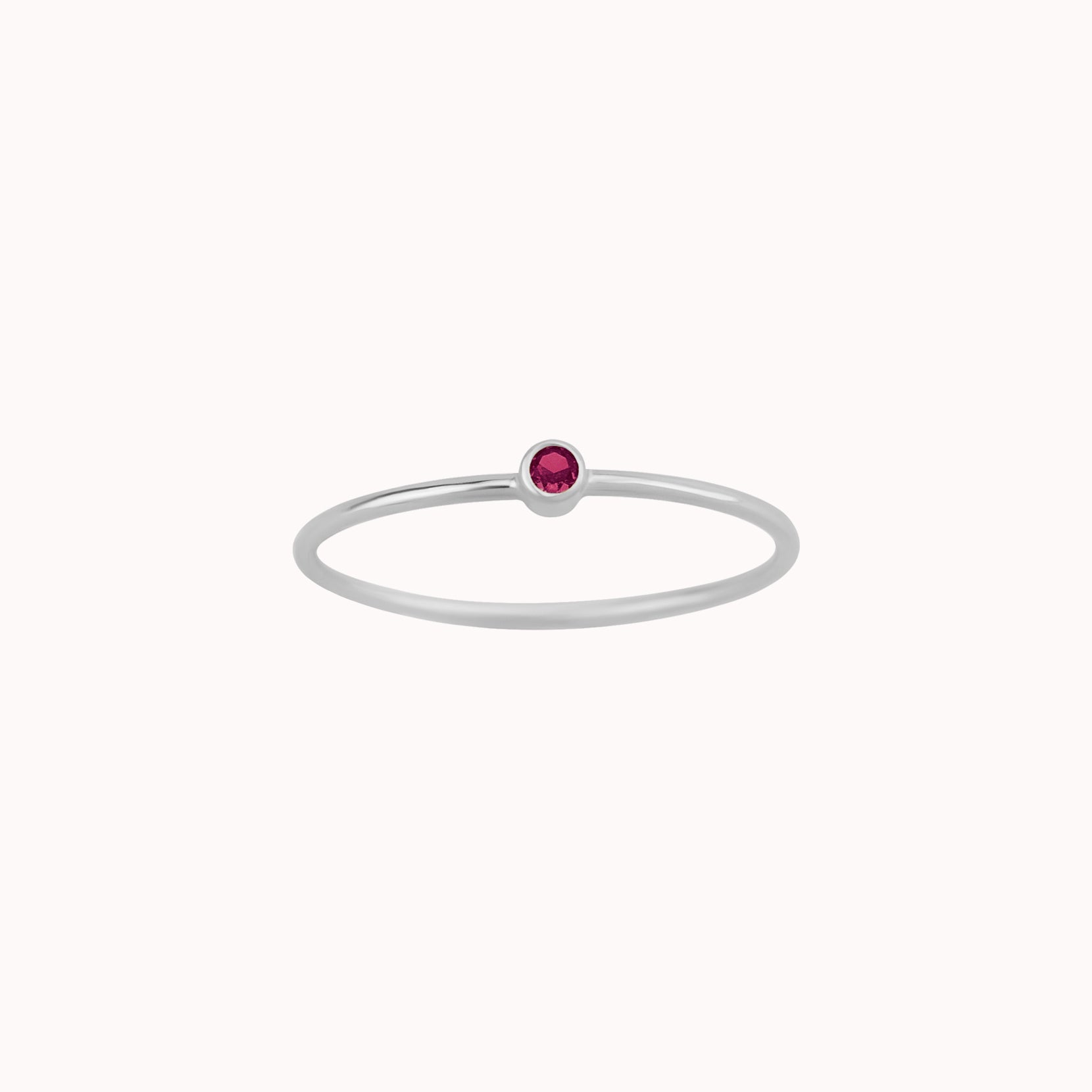 Tiny July Birthstone Ring ∙ Ruby