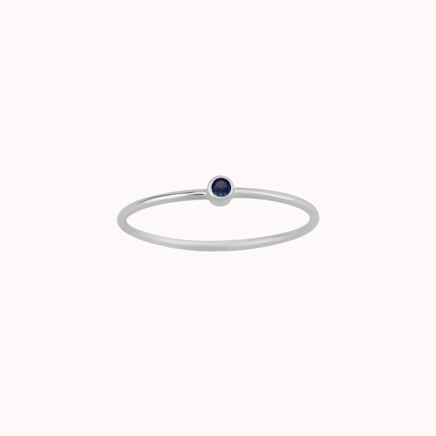 Tiny September Birthstone Ring ∙ Sapphire